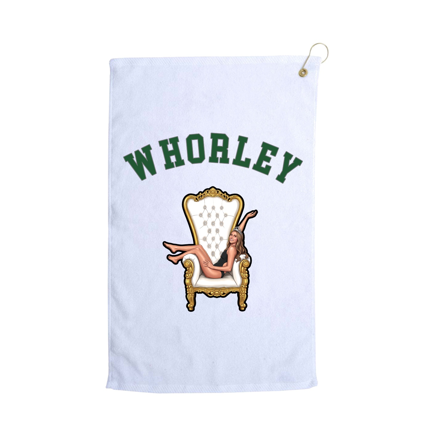 Golf Towel — Shirsey Arch in White