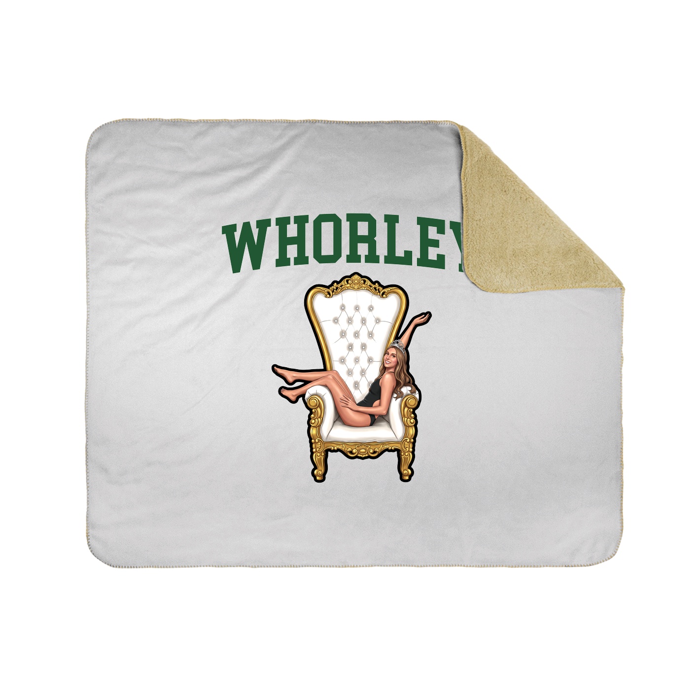 Throw Blanket — Shirsey in White