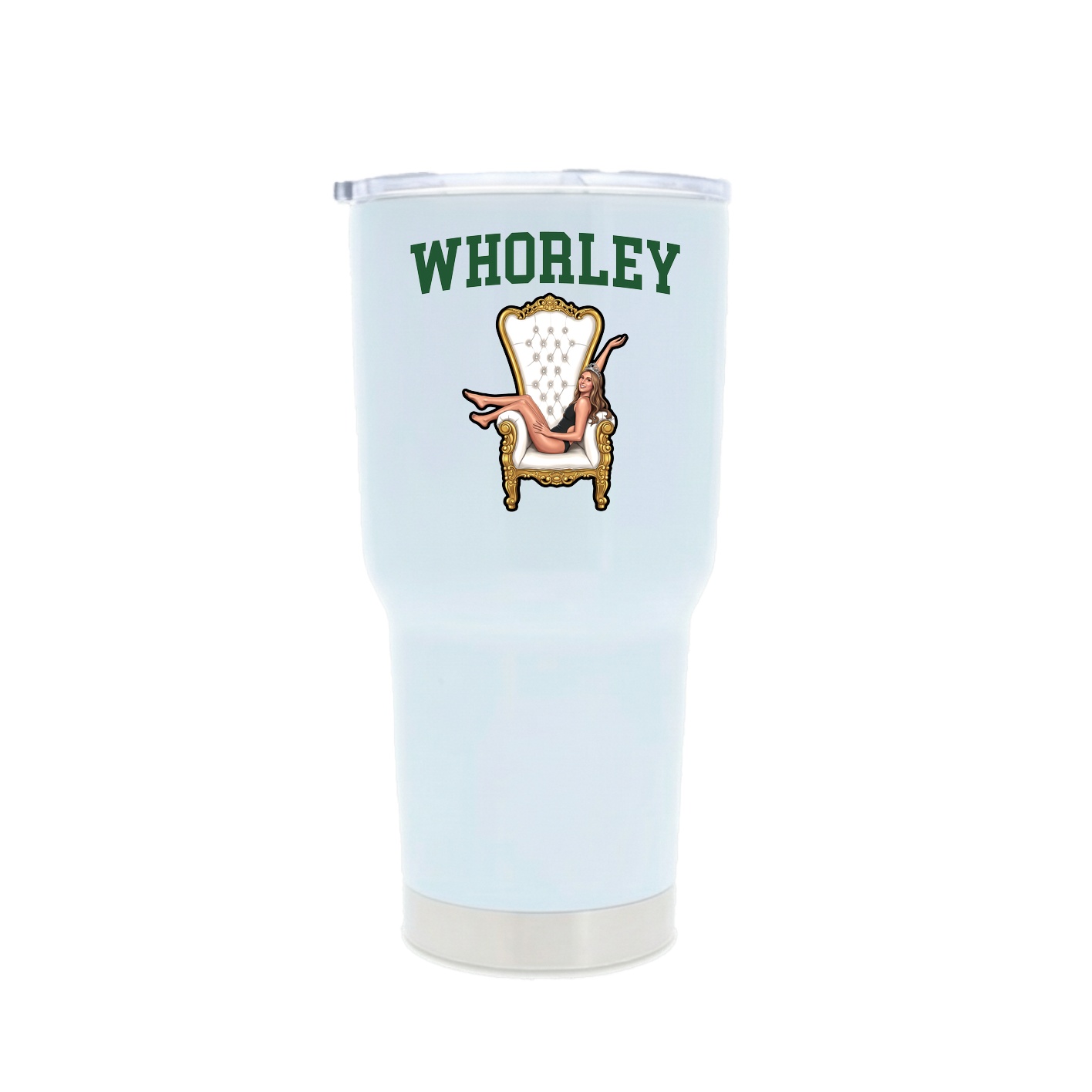 30oz Stainless Steel Tumbler — Shirsey in White