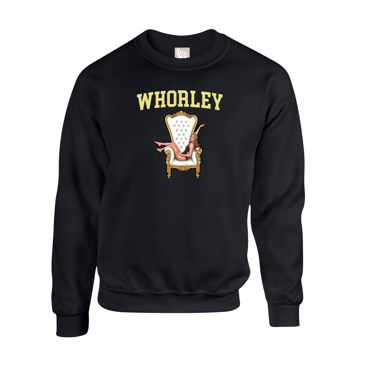 Fleece Crew — Shirsey in Black