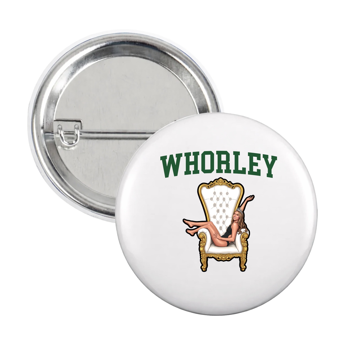Game Day Button — Shirsey in White
