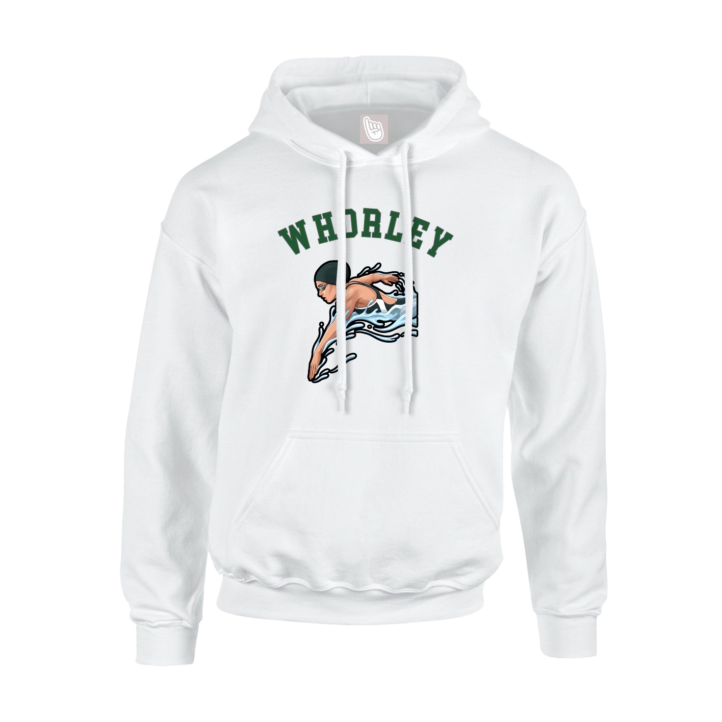 Youth Hoodie — Shirsey Arch in White