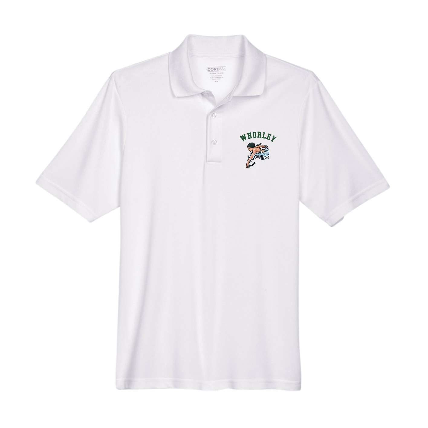 Performance Polo — Shirsey Arch in White