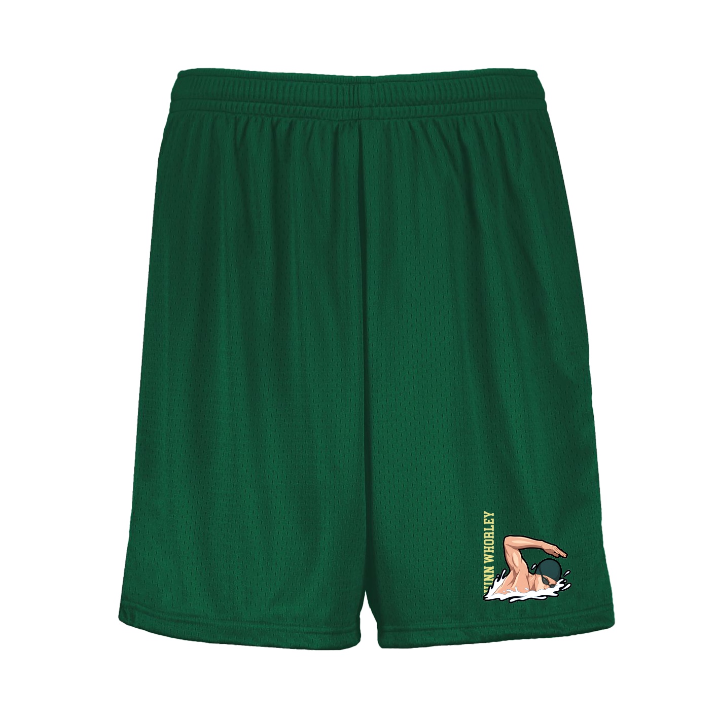 Shorts — Name Vertical in Green