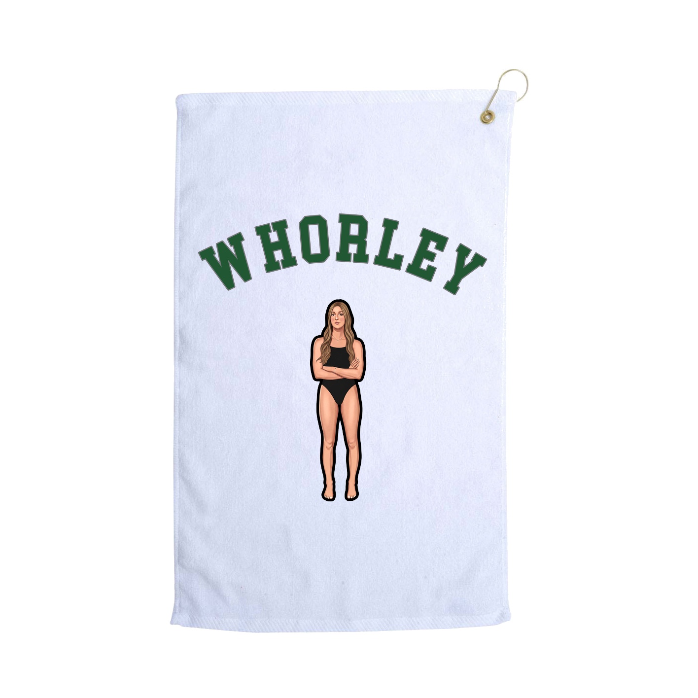 Golf Towel — Shirsey Arch in White