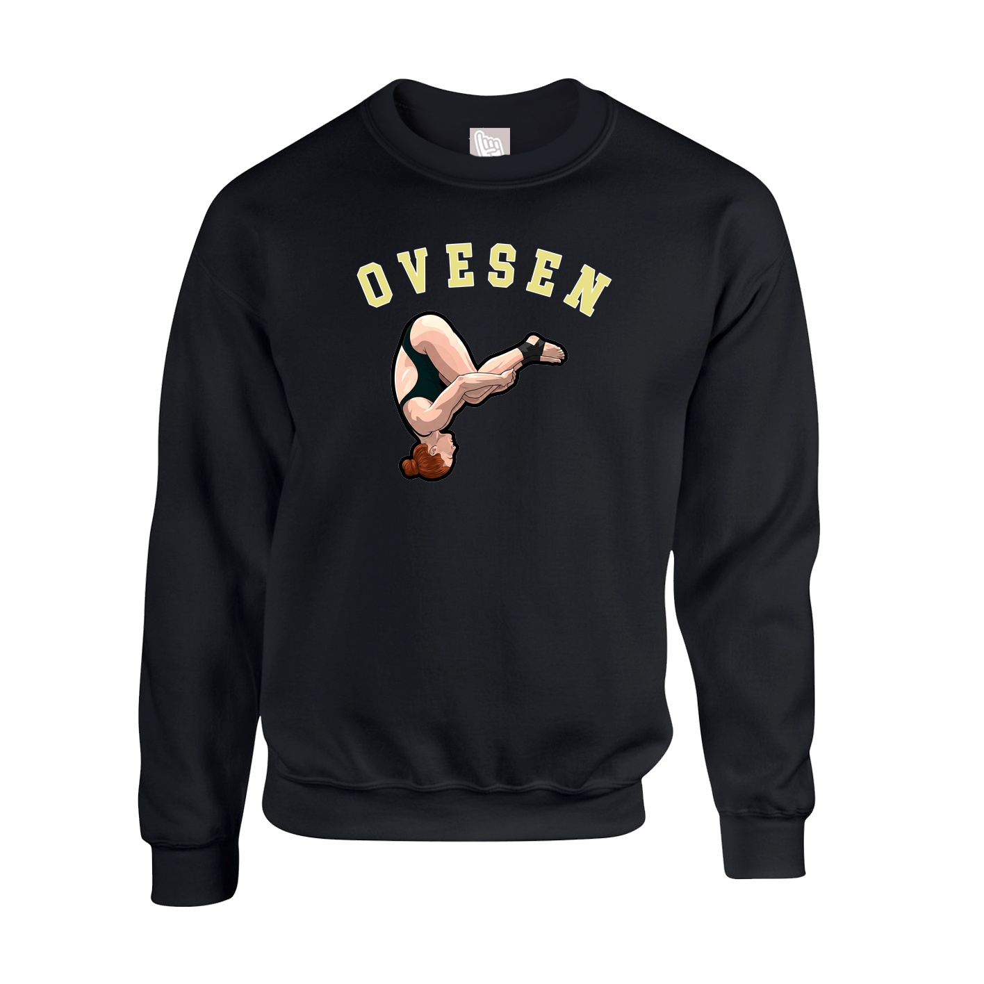 Fleece Crew — Shirsey Arch in Black