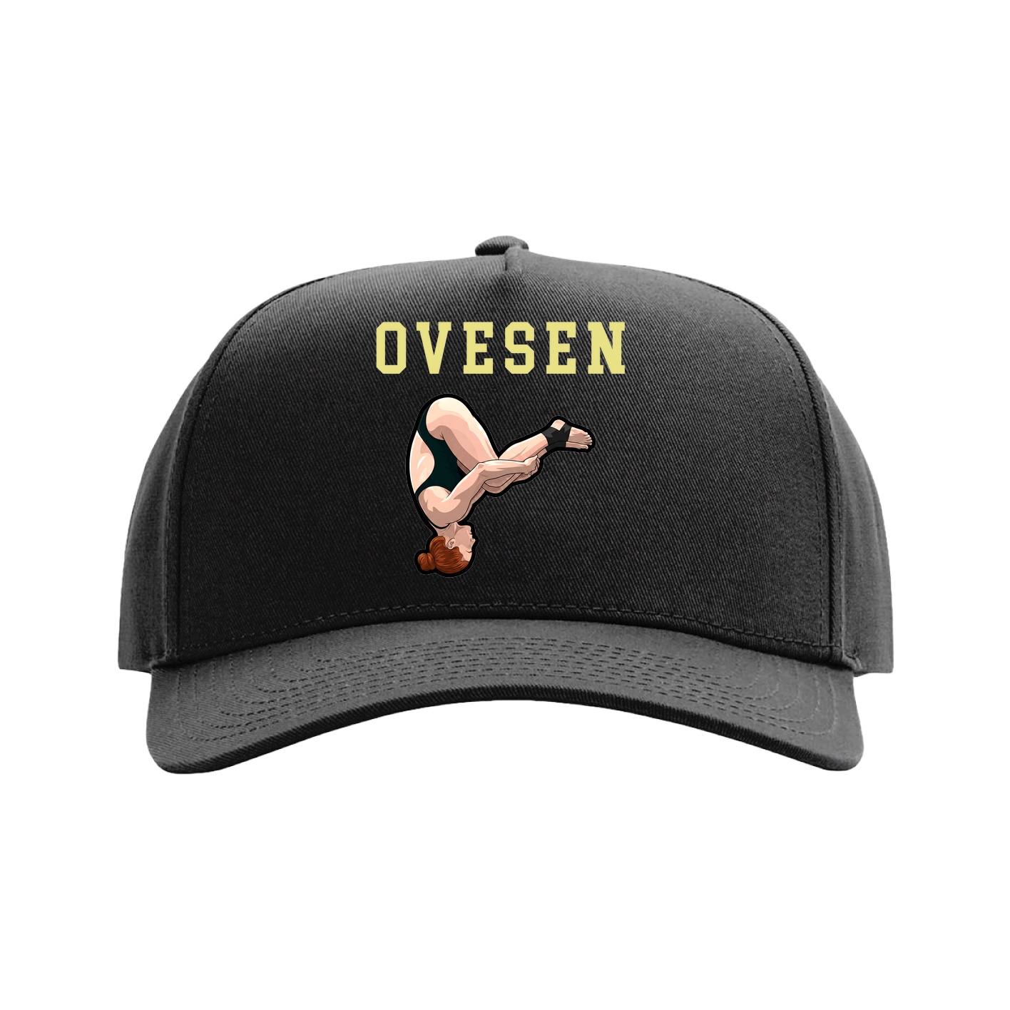 Full Fabric Five-Panel Champ Cap — Shirsey in Black