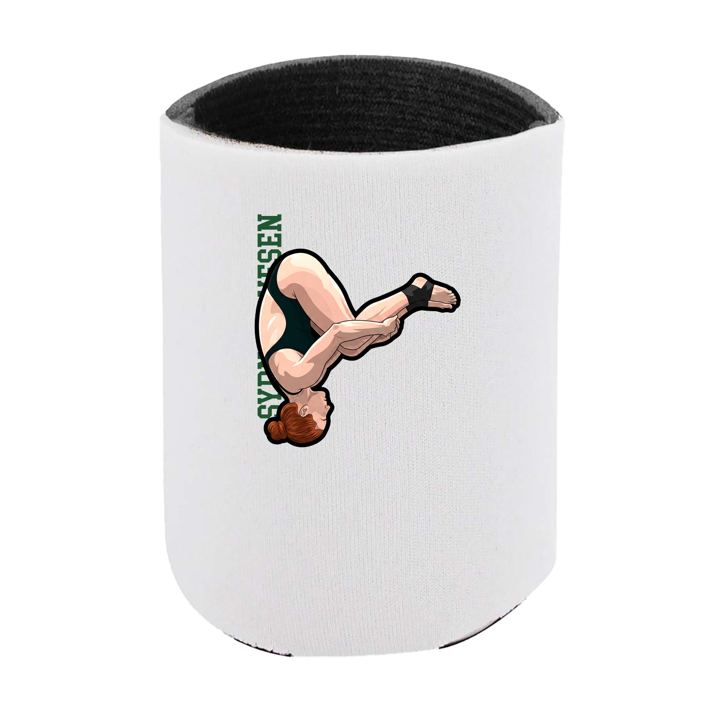 Can Holder — Name Vertical in White