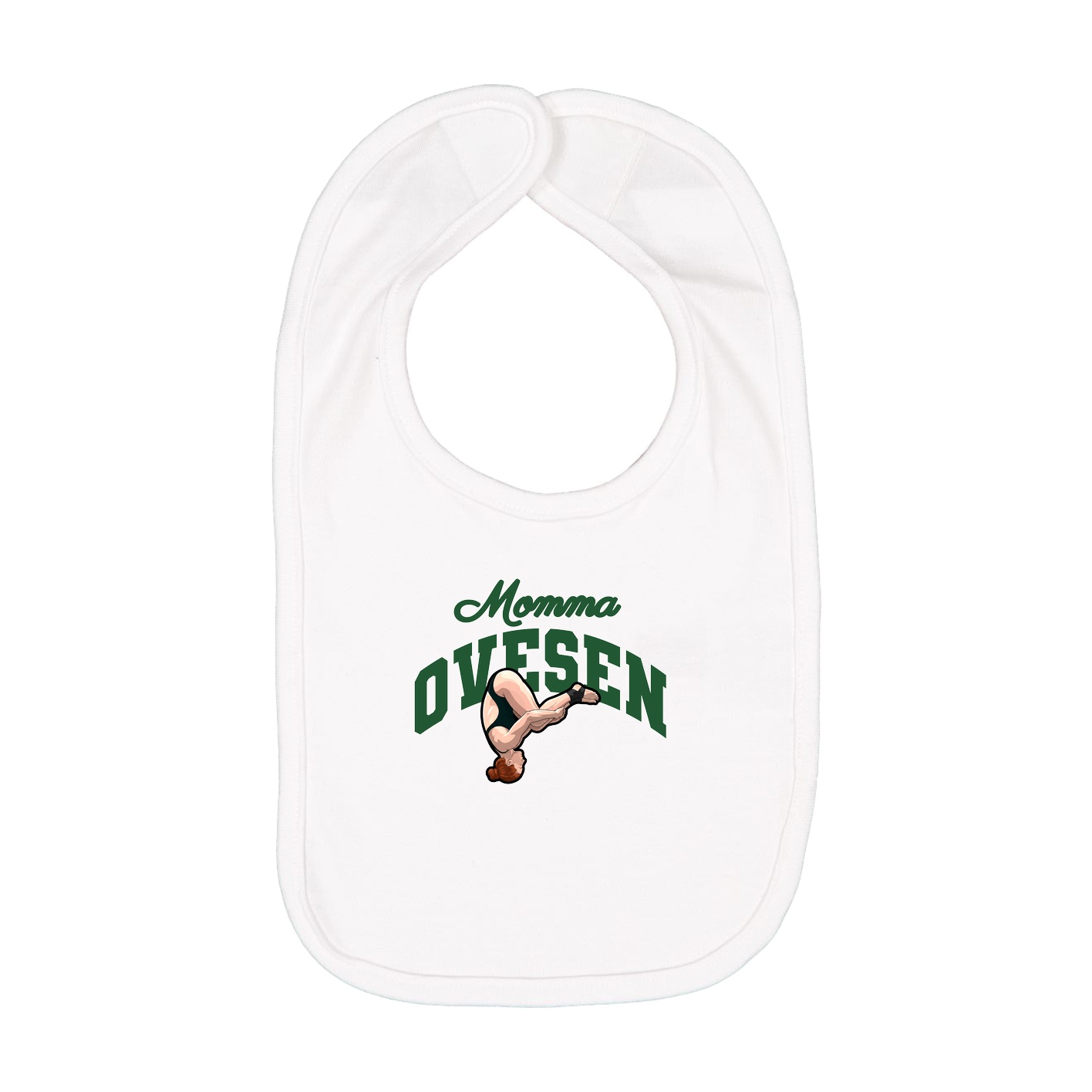 Infant Bib — Mothers Day Arch in White