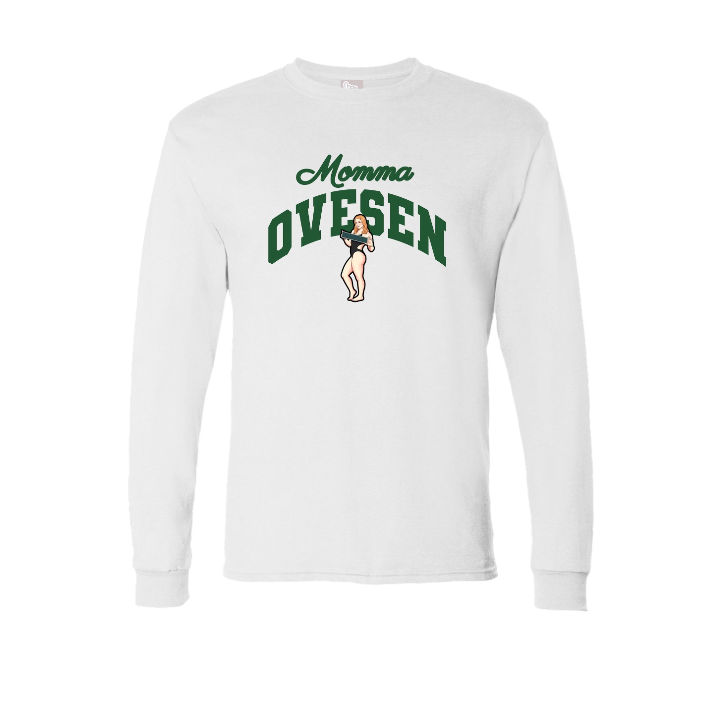 Long Sleeve Tee — Mothers Day Arch in White