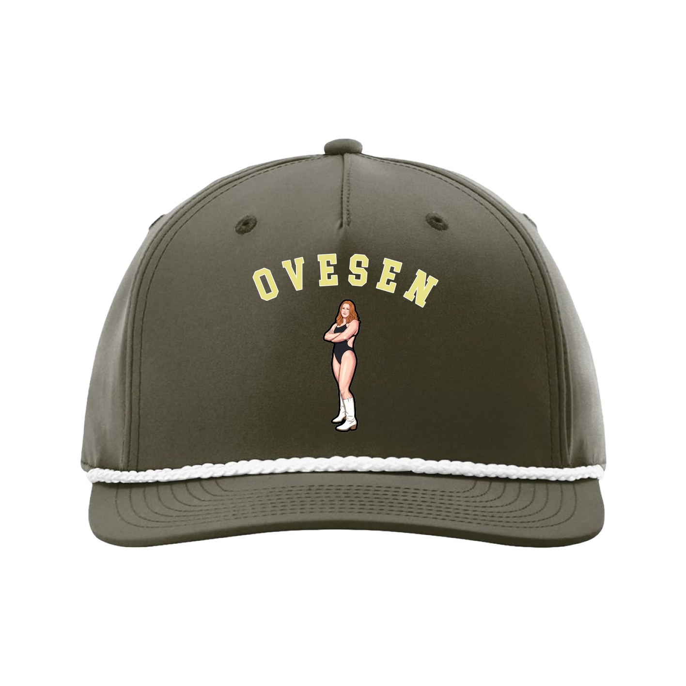 Five-Panel Classic Rope Cap — Shirsey Arch in Green