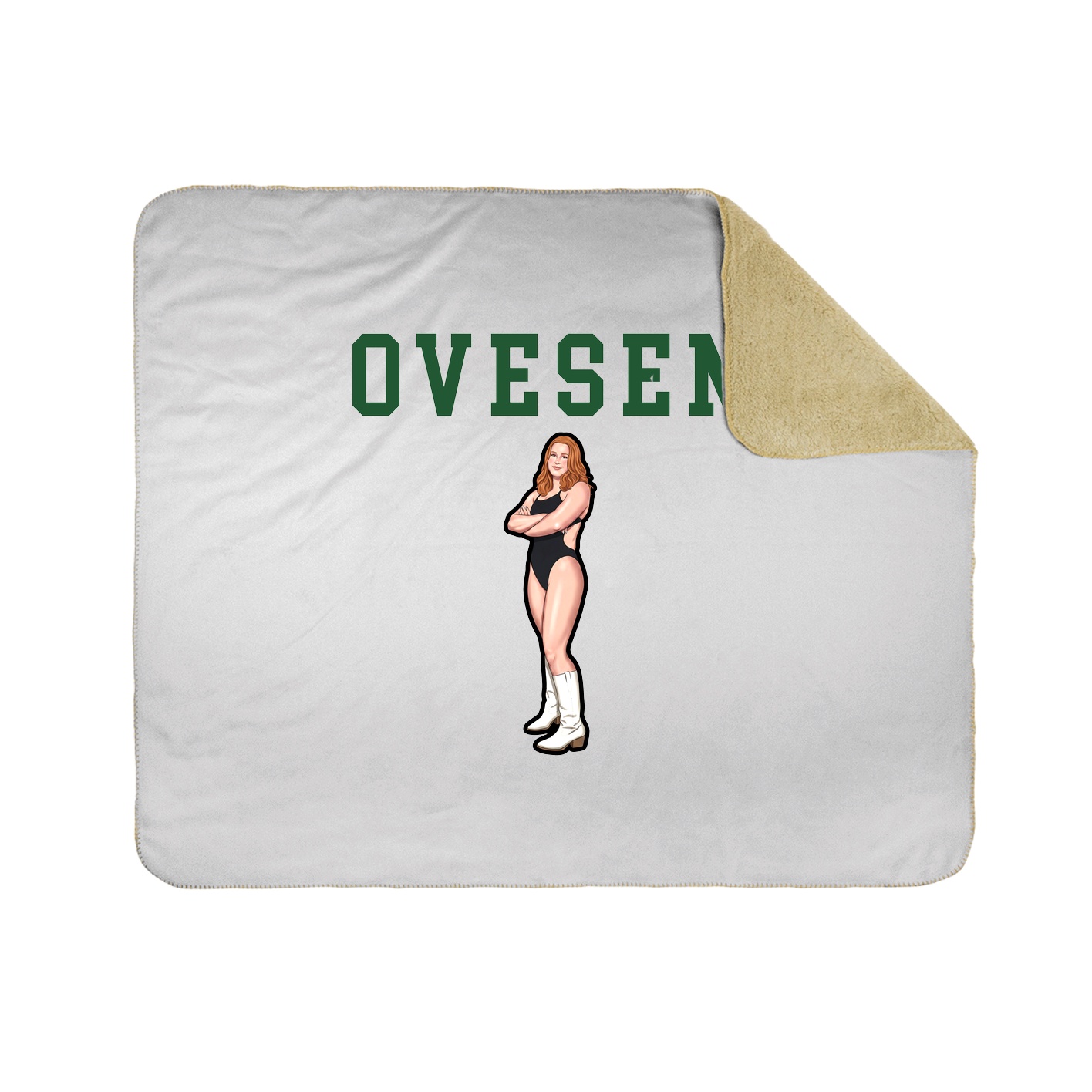 Throw Blanket — Shirsey in White