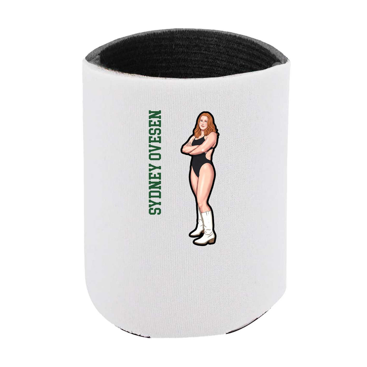 Can Holder — Name Vertical in White