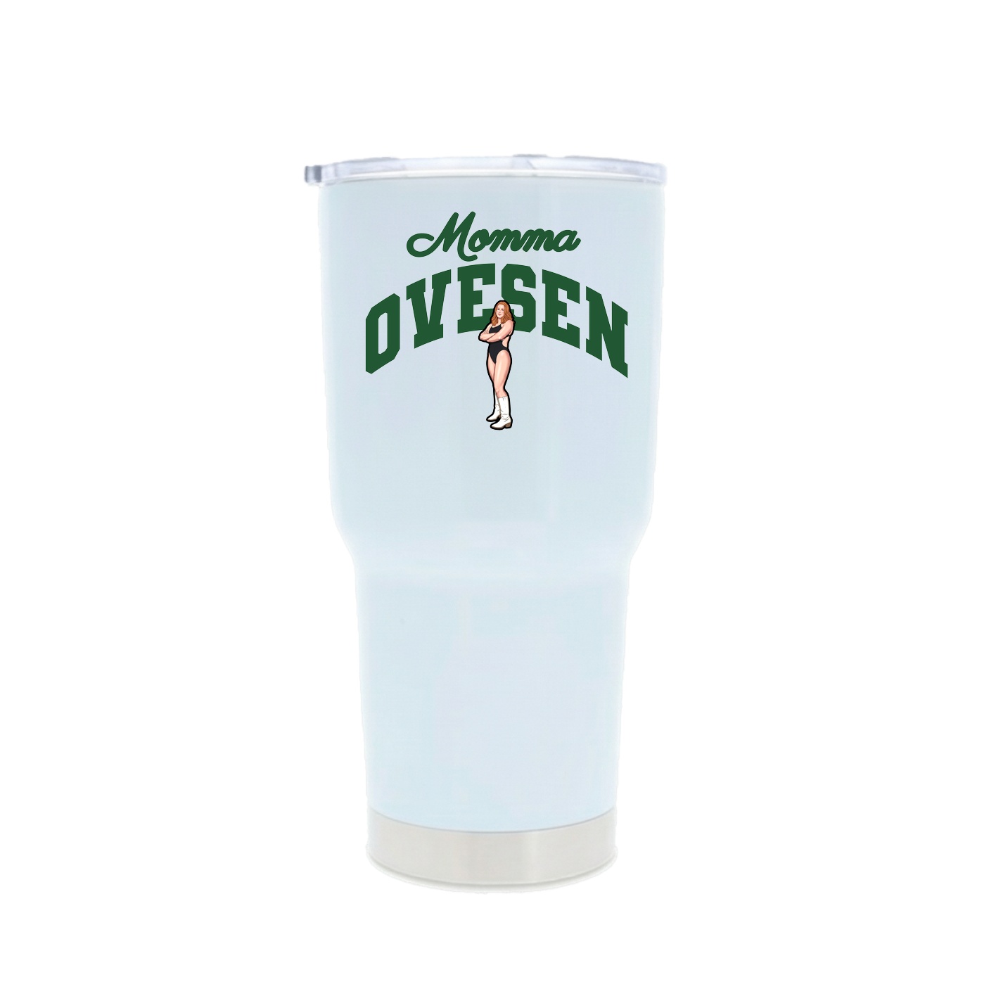 30oz Stainless Steel Tumbler — Mothers Day Arch in White