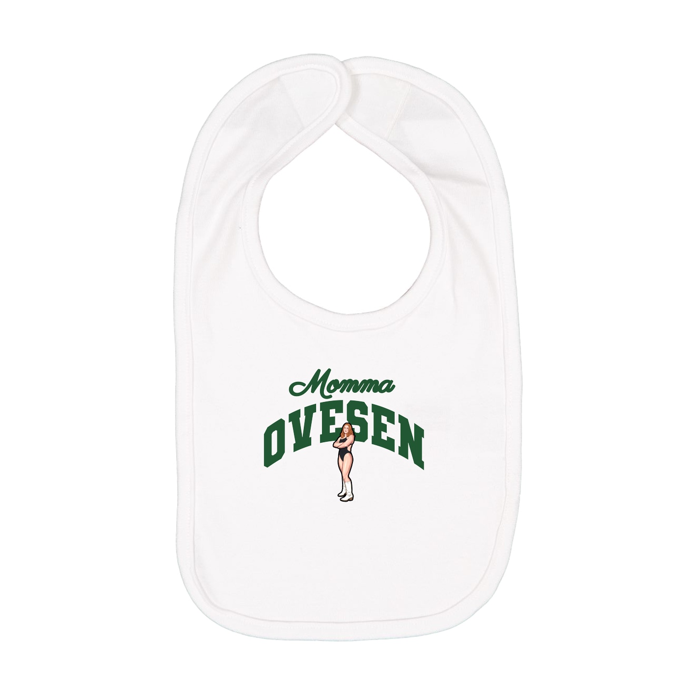 Infant Bib — Mothers Day Arch in White
