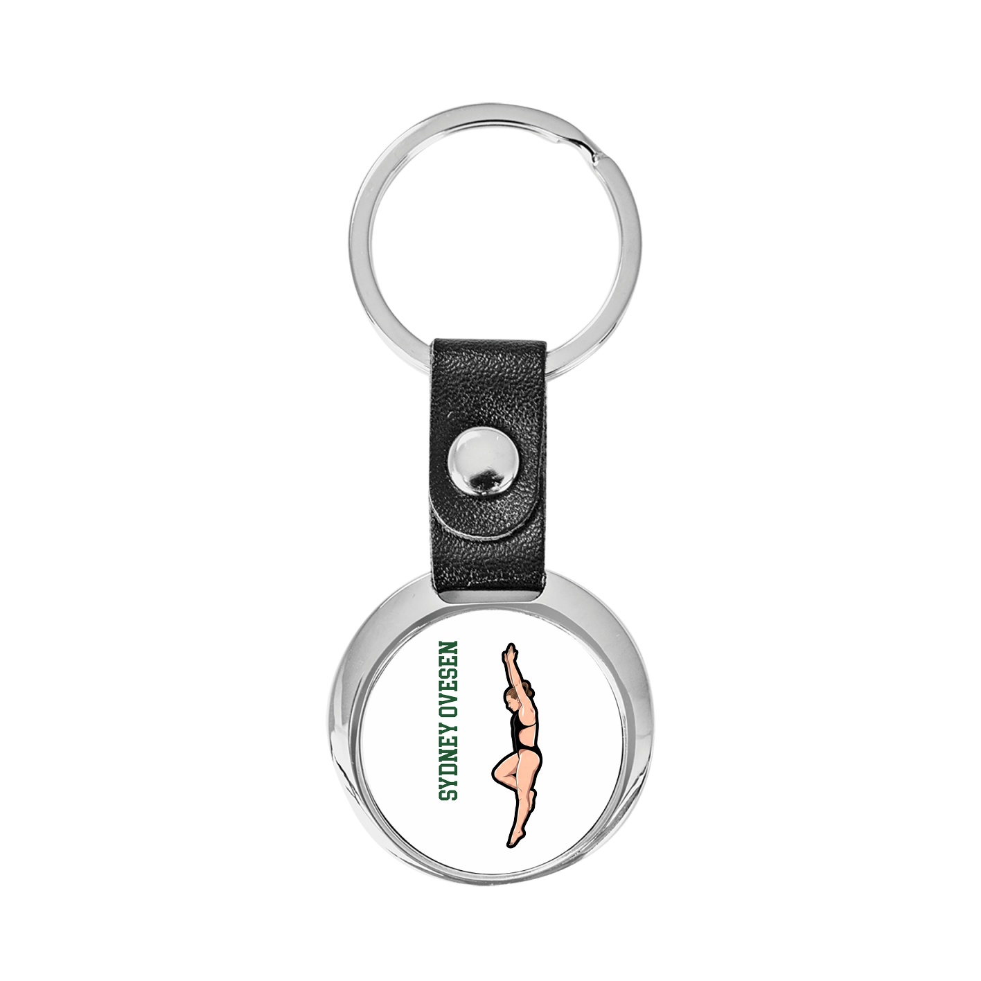 Key Chain — Name Vertical in Classic