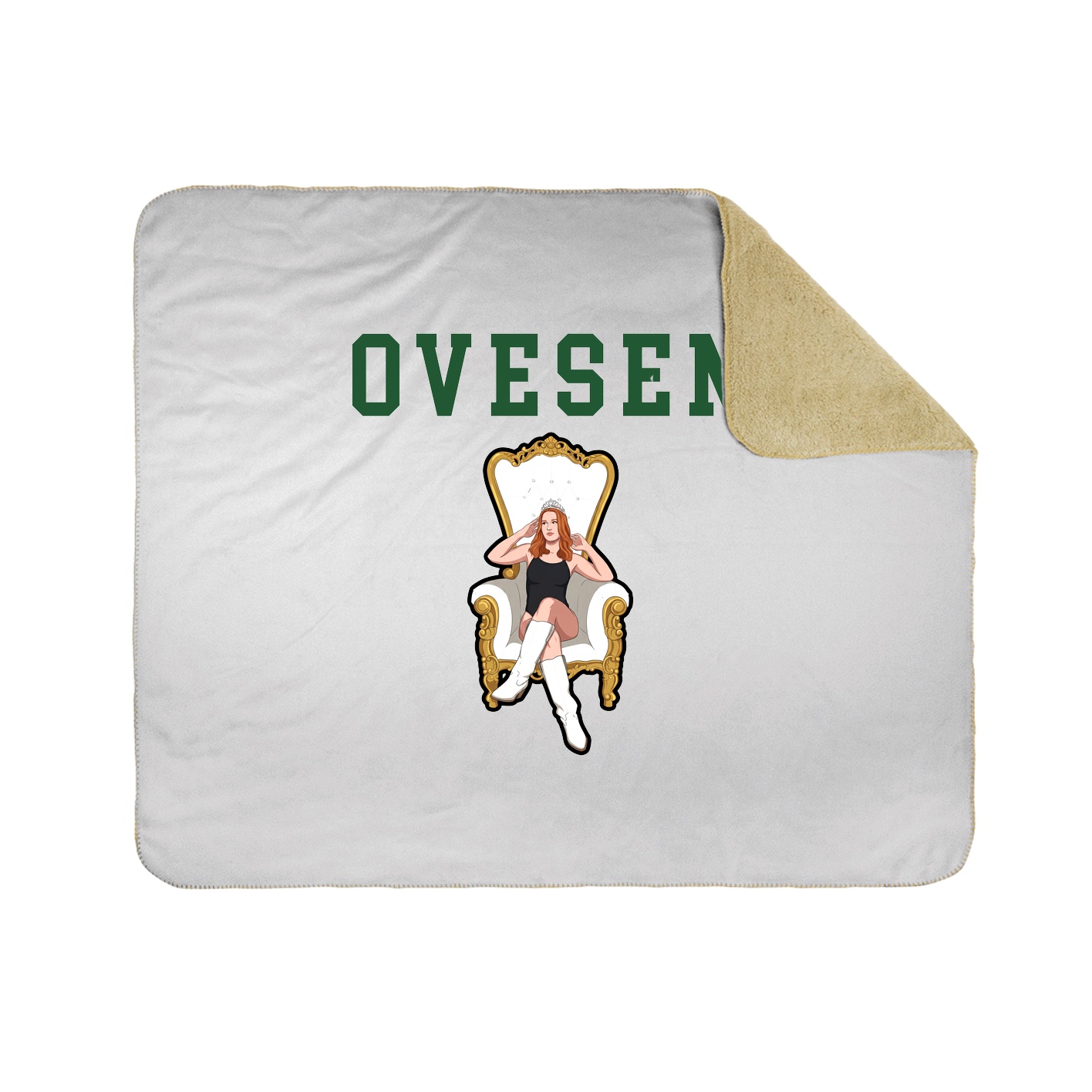 Throw Blanket — Shirsey in White