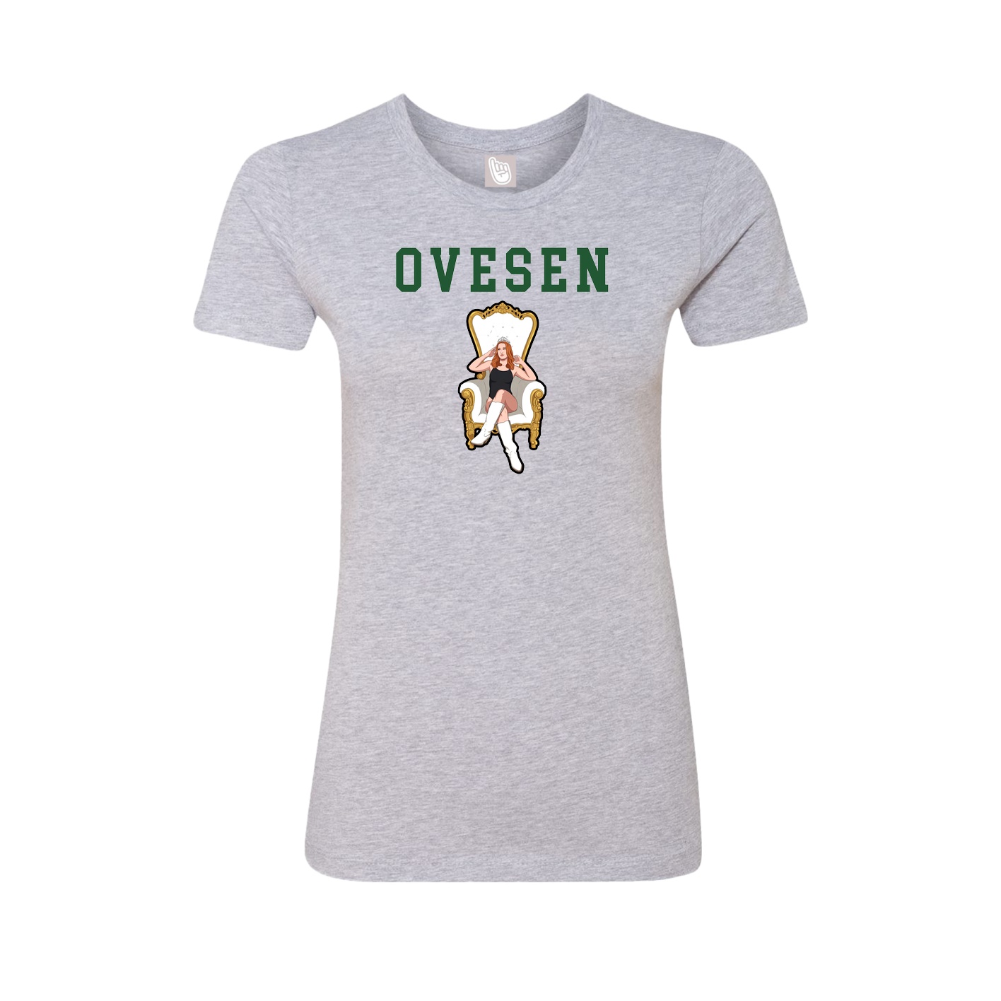 Fitted Women's Tee — Shirsey in Grey