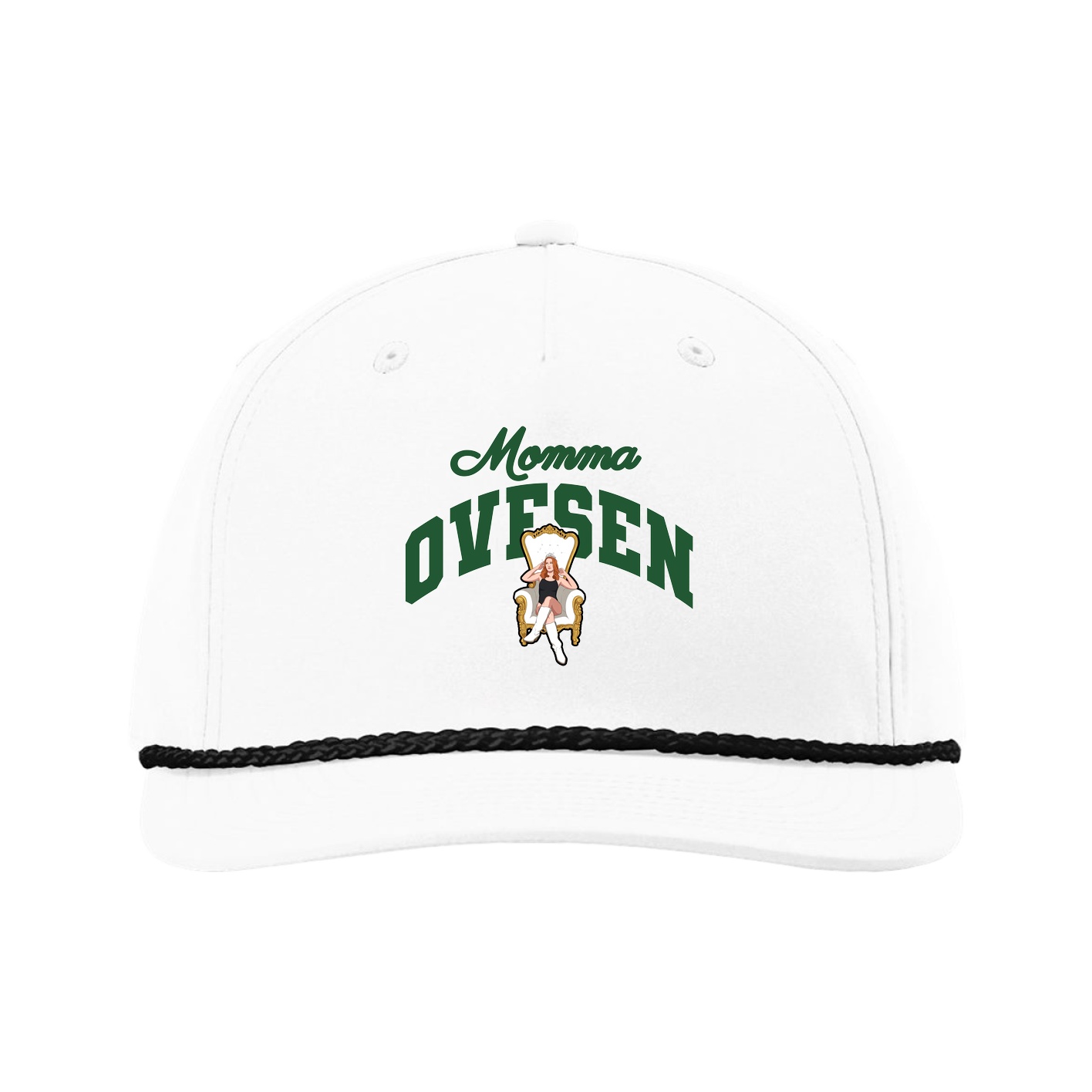 Five-Panel Classic Rope Cap — Mothers Day Arch in White