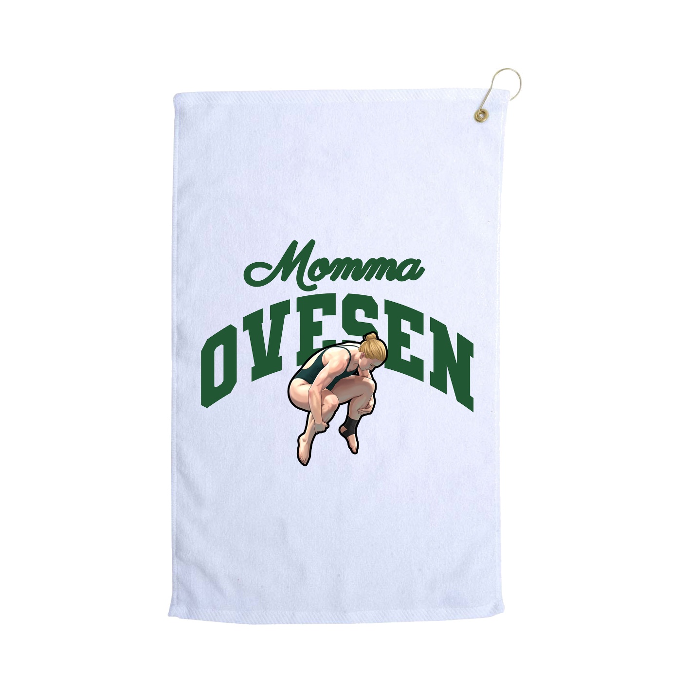 Golf Towel — Mothers Day Arch in White