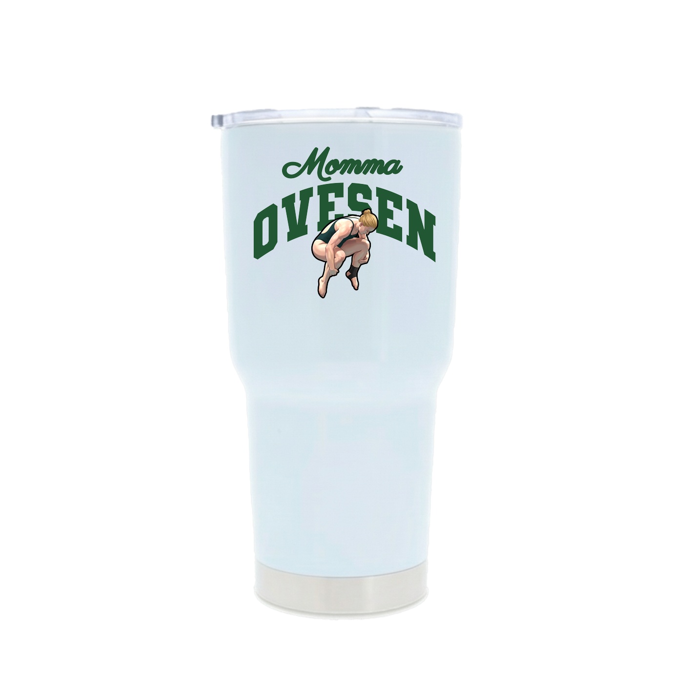 30oz Stainless Steel Tumbler — Mothers Day Arch in White