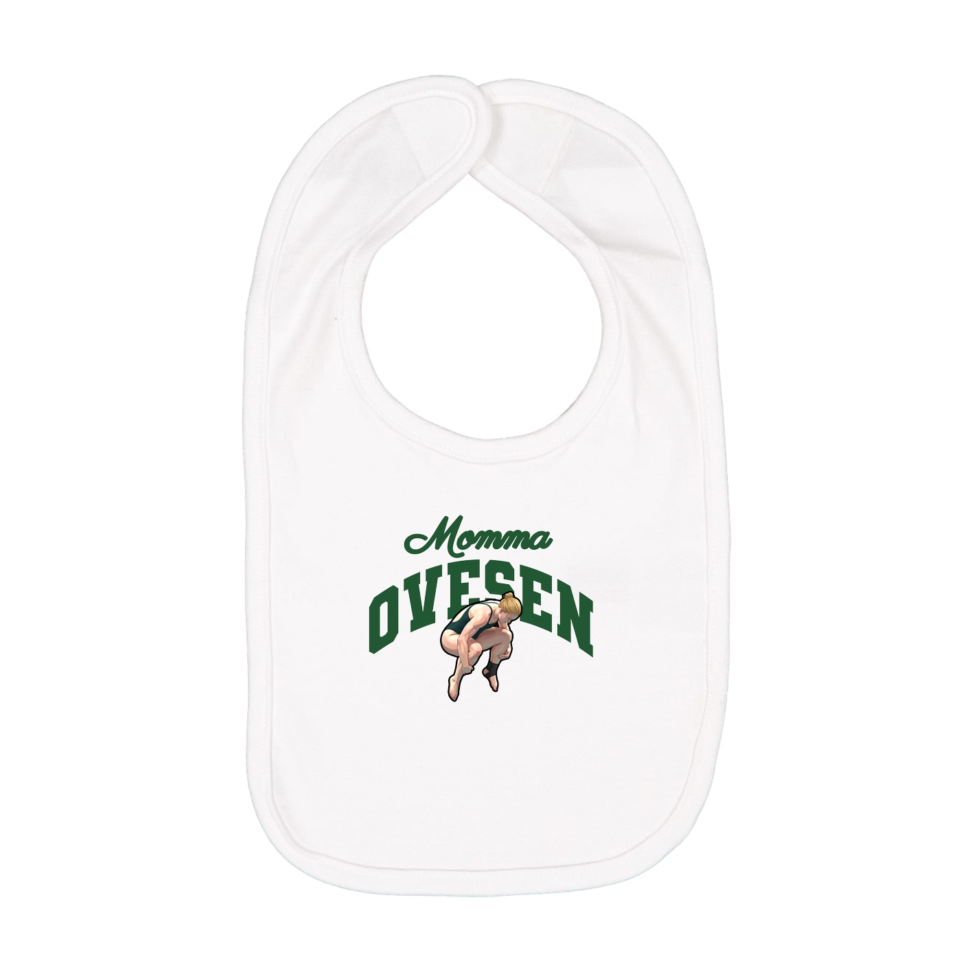 Infant Bib — Mothers Day Arch in White