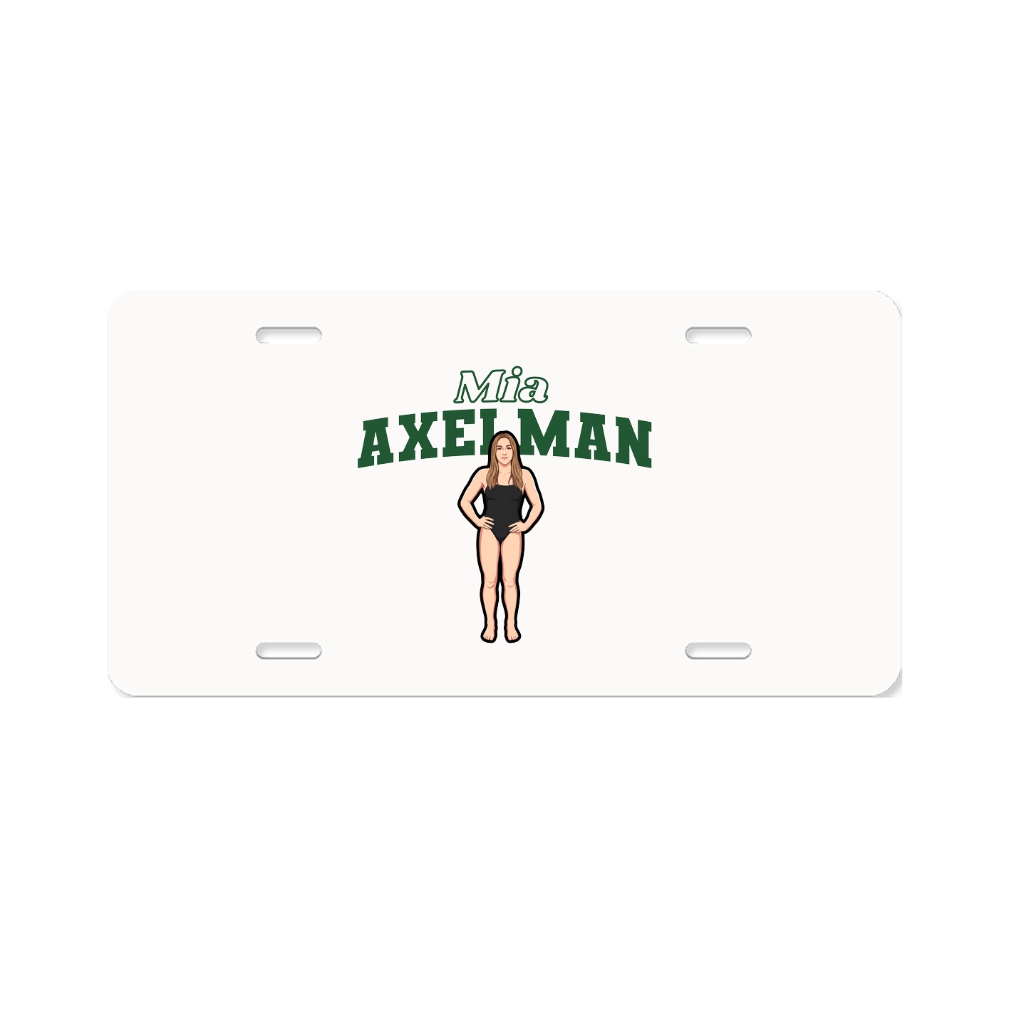 License Plate — Name Arch in Classic