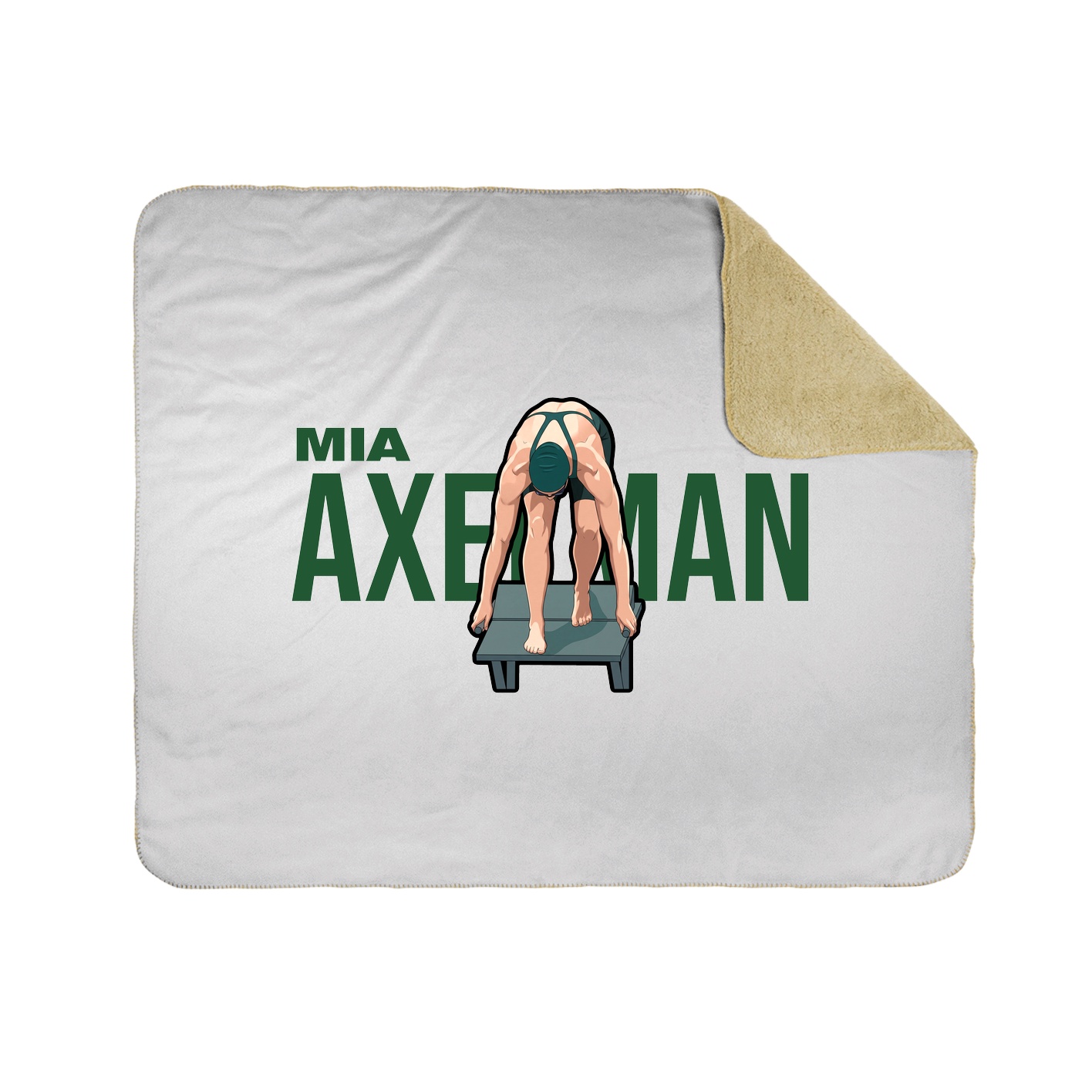 Throw Blanket — Player Name in White