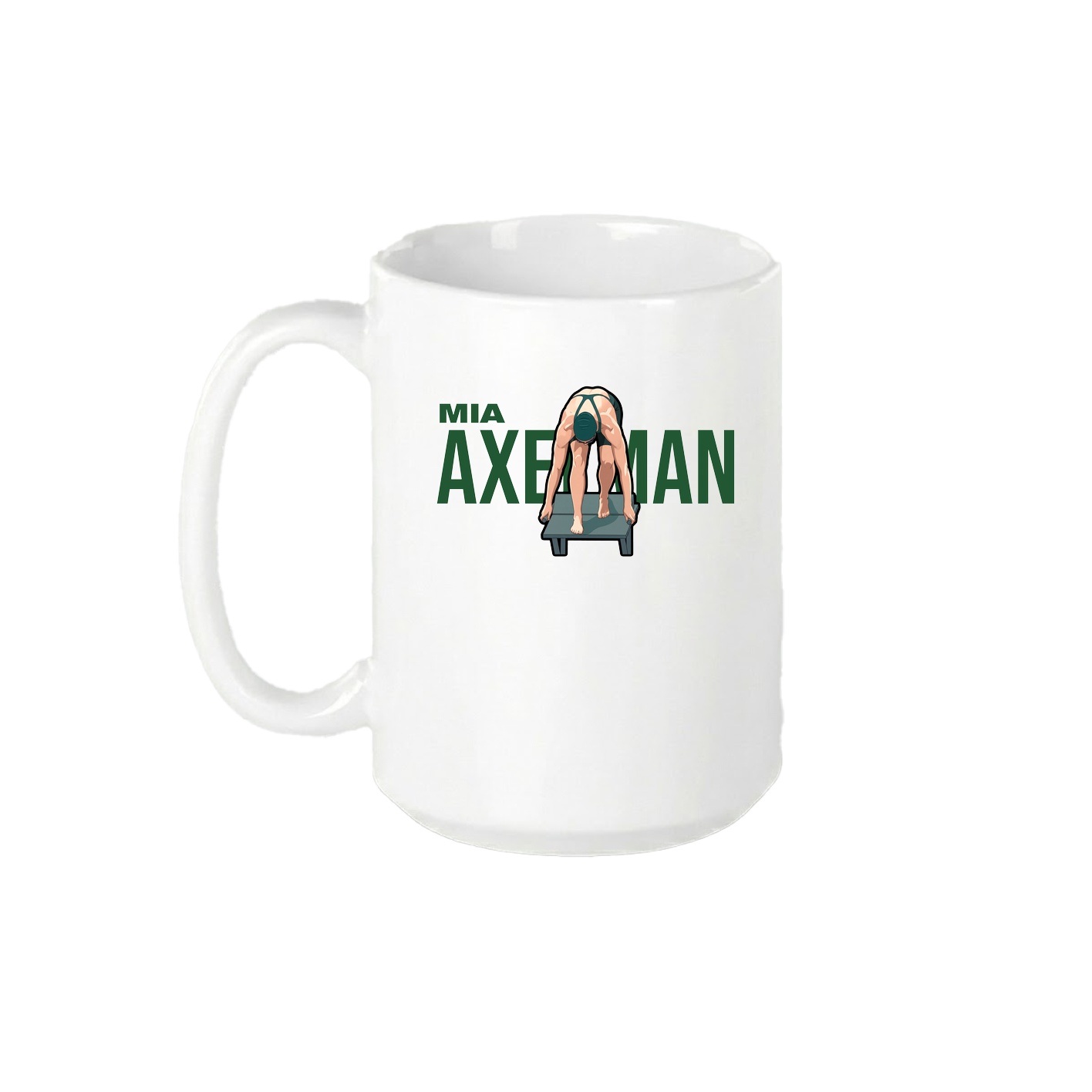 15oz Coffee Mug — Player Name in White