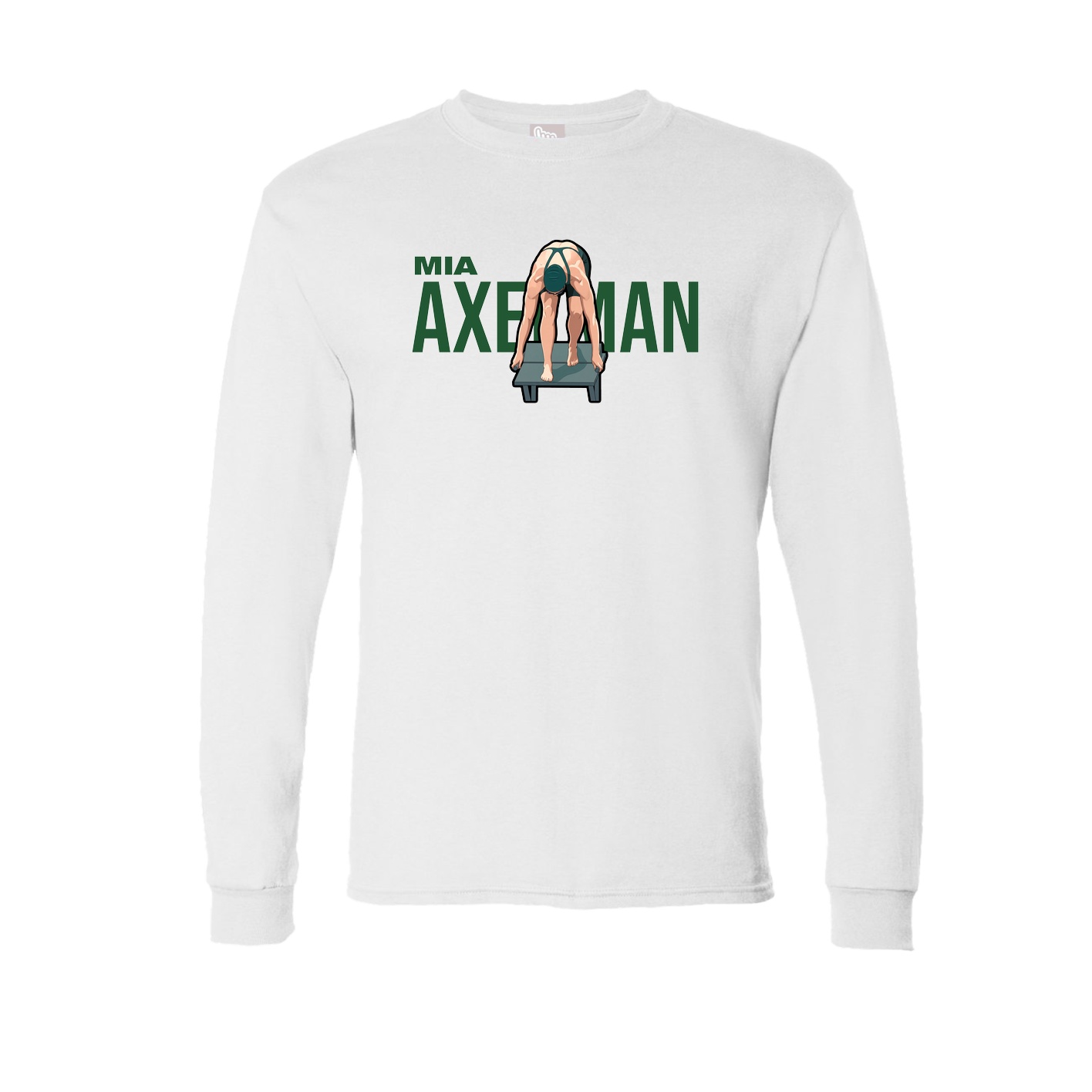 Long Sleeve Tee — Player Name in White