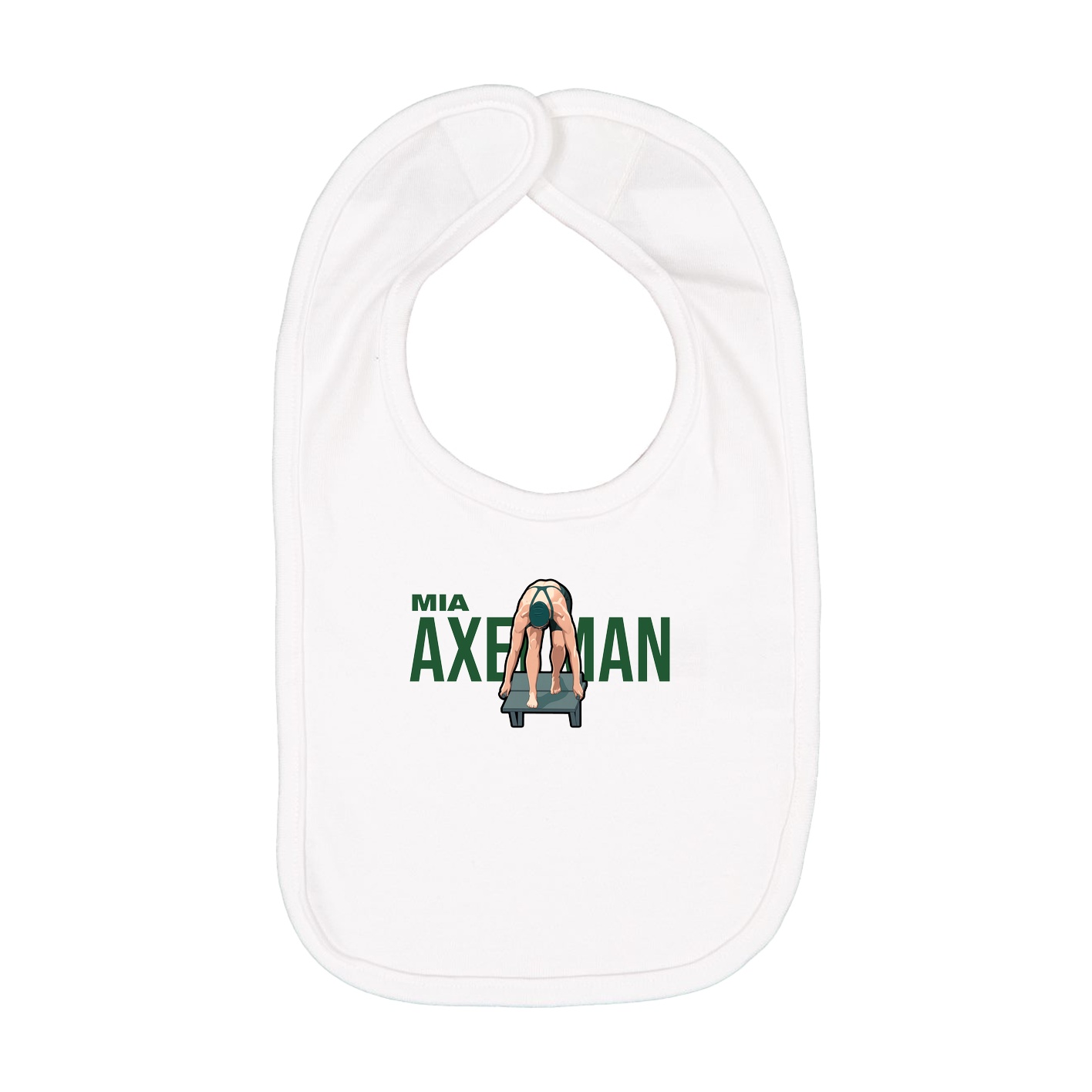 Infant Bib — Player Name in White