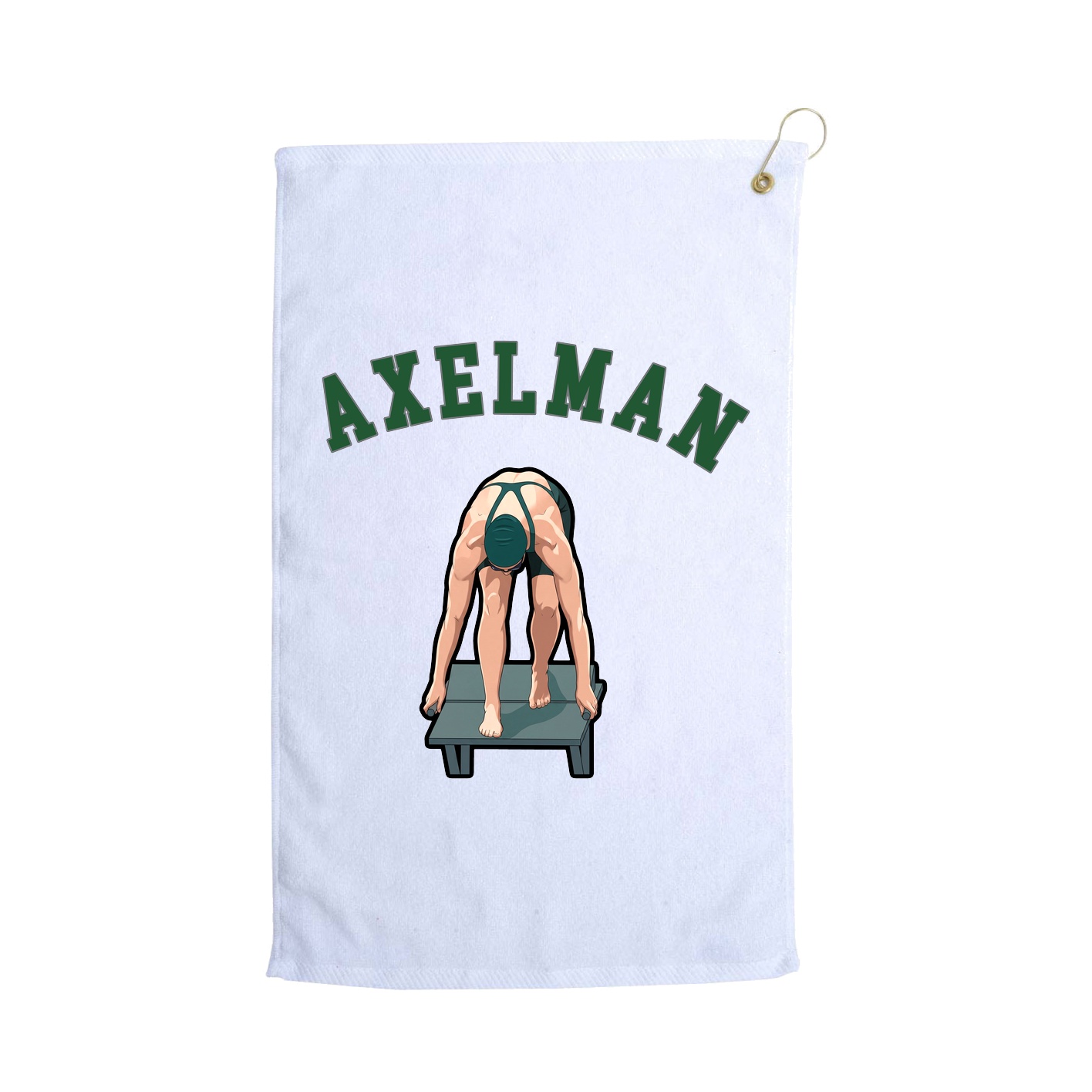 Golf Towel — Shirsey Arch in White