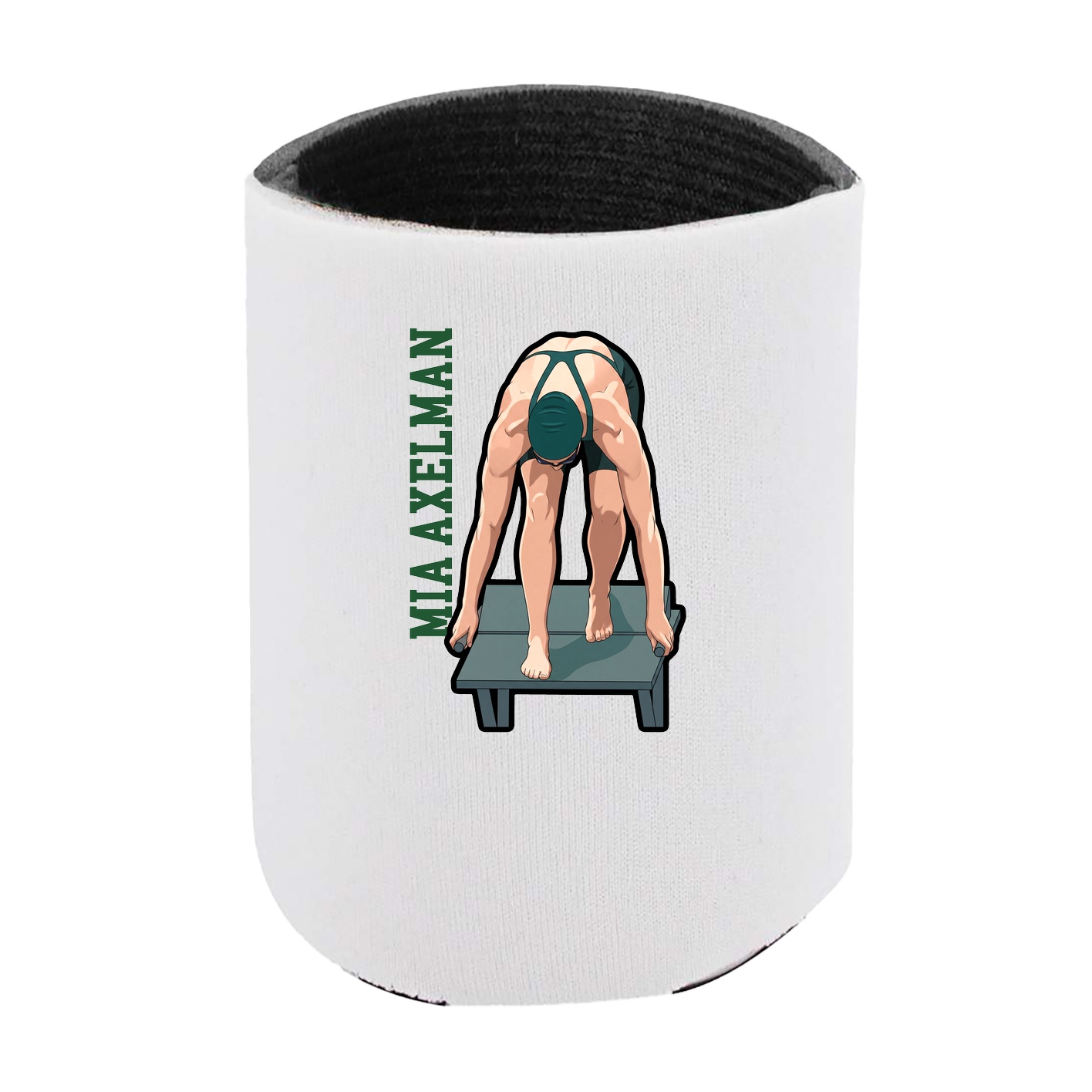 Can Holder — Name Vertical in White