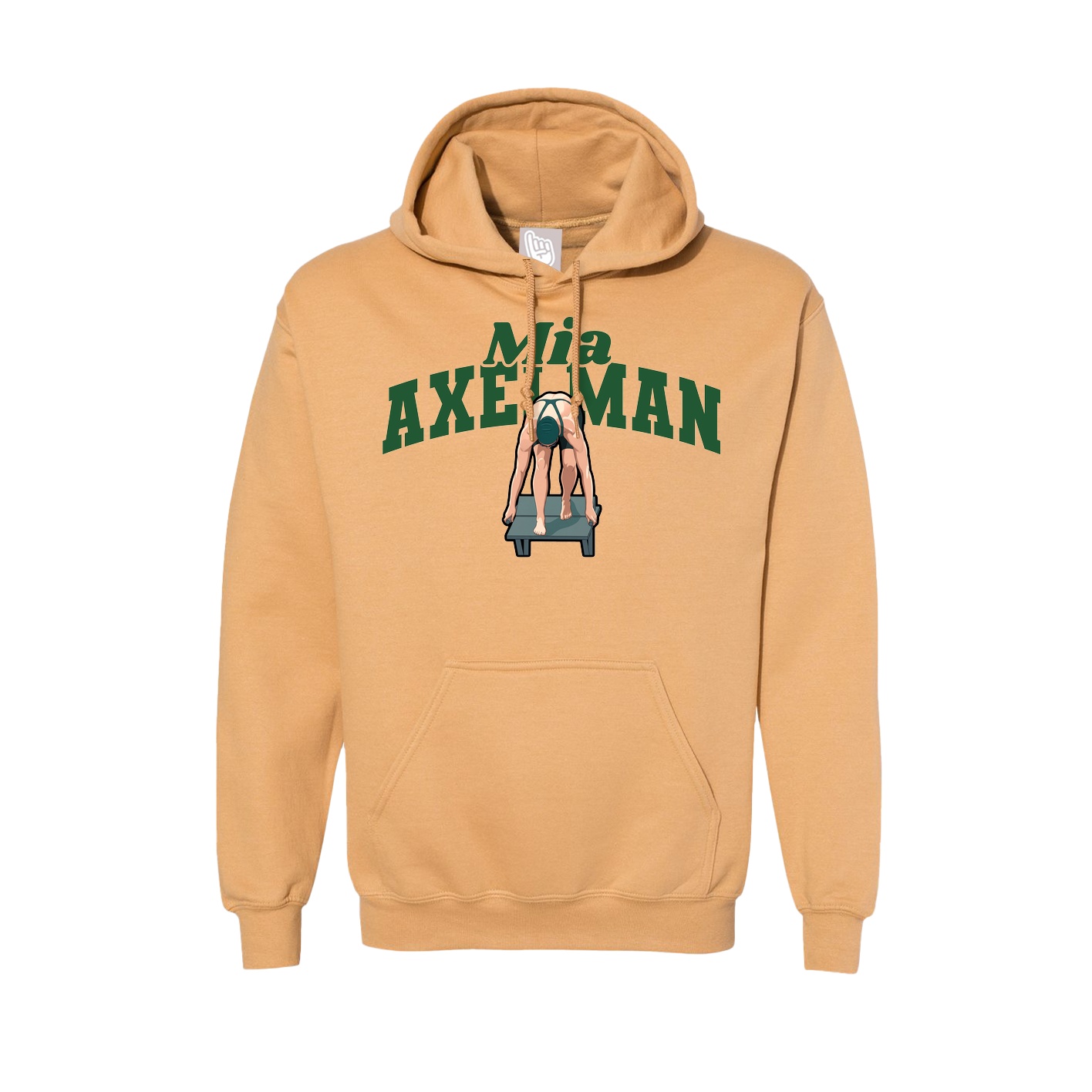 Hoodie — Signature Arch in Vegas Gold