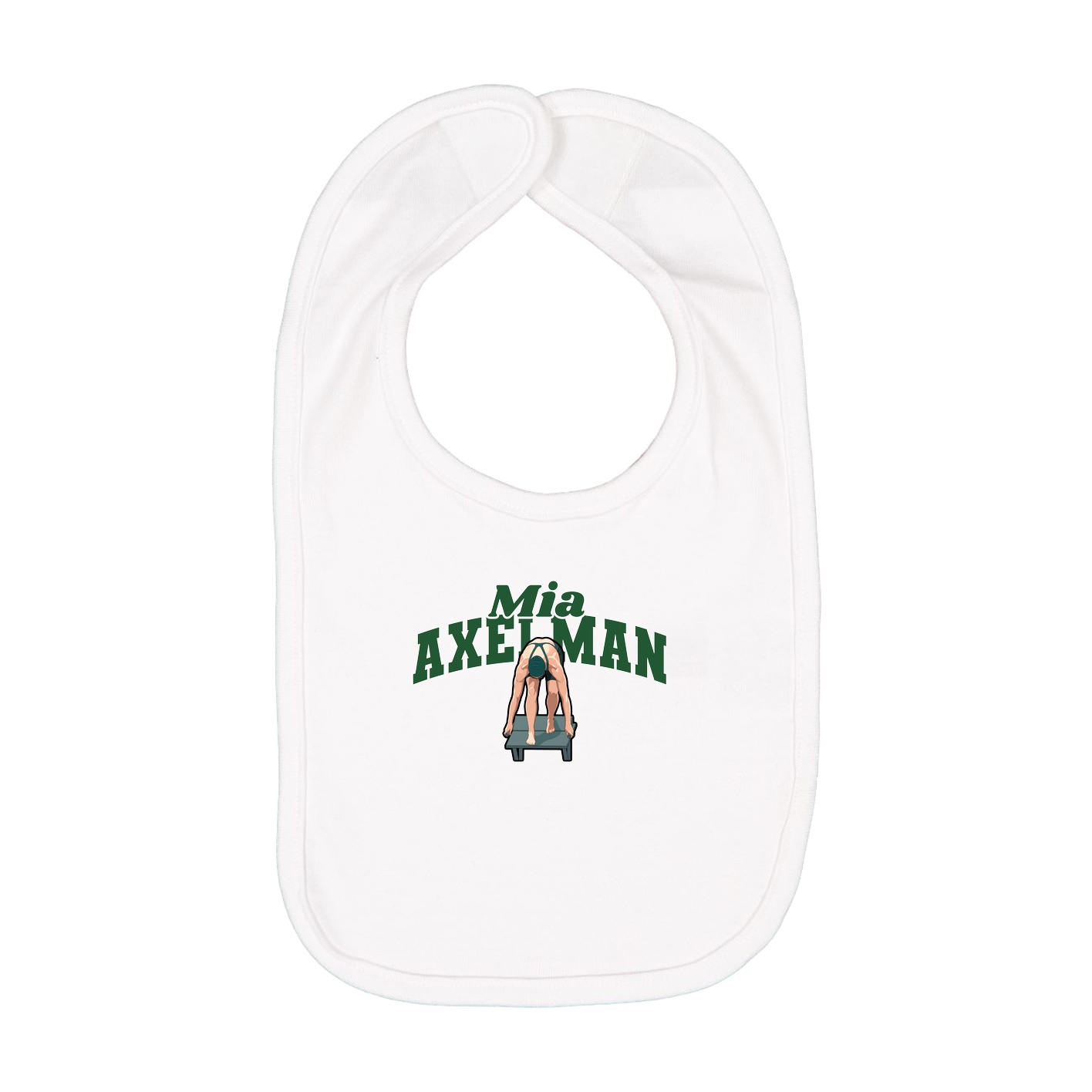 Infant Bib — Signature Arch in White
