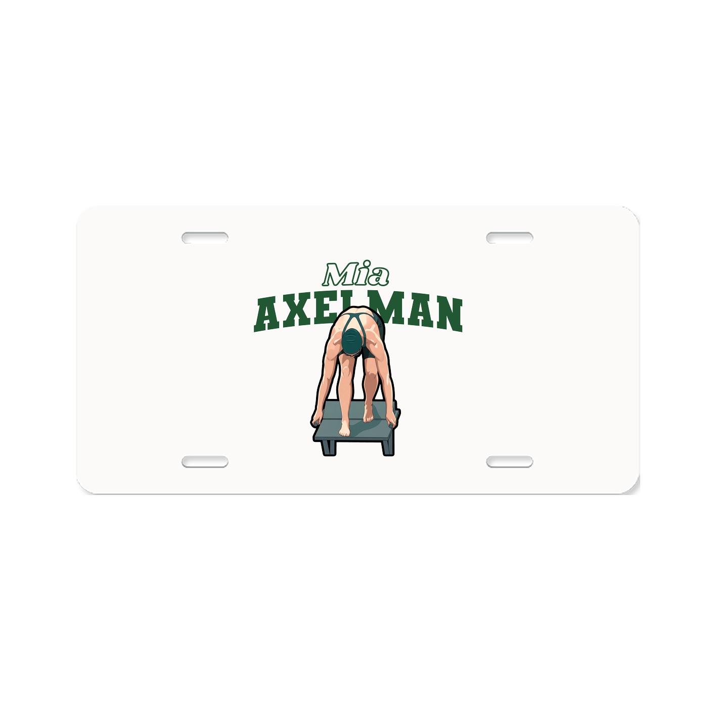 License Plate — Name Arch in Classic