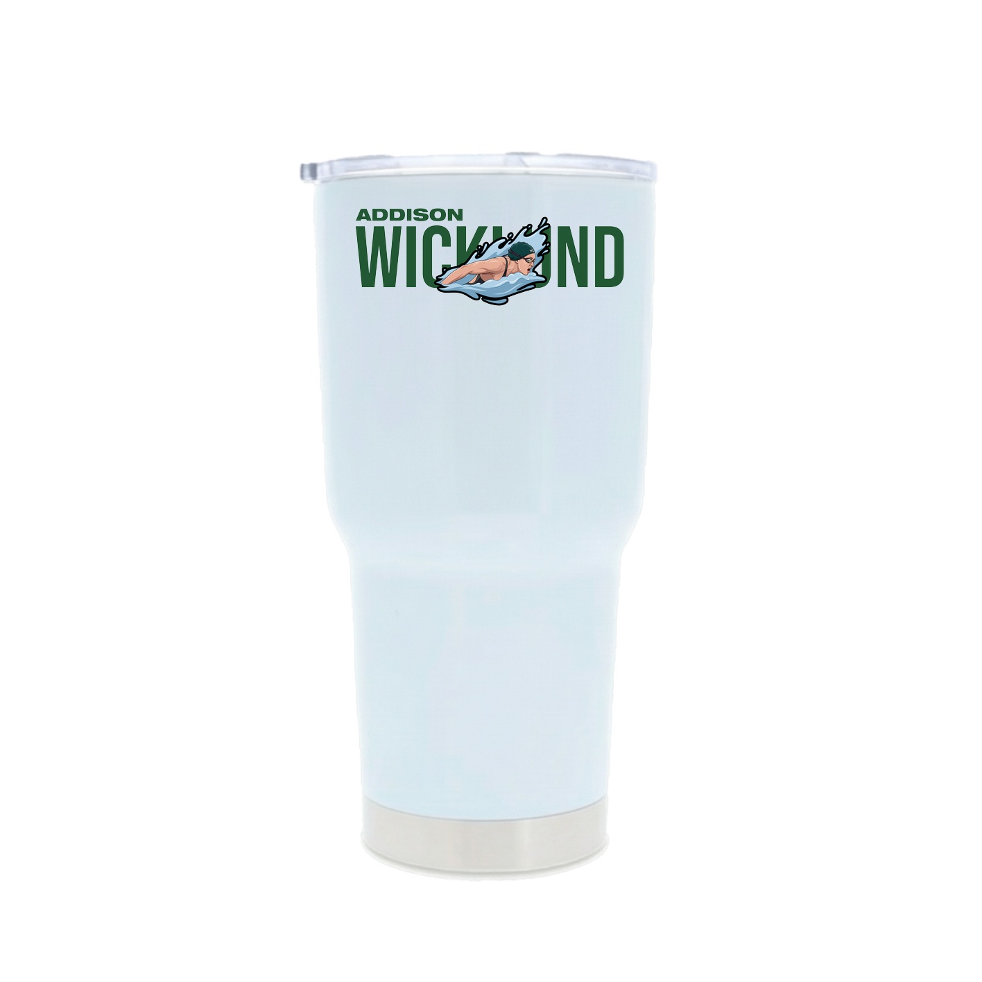 30oz Stainless Steel Tumbler — Player Name in White