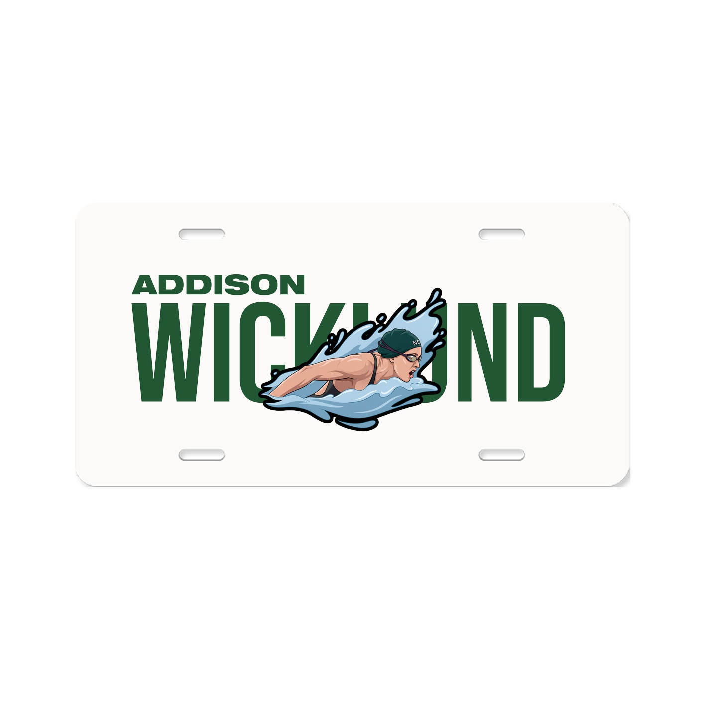 License Plate — Player Name in Classic