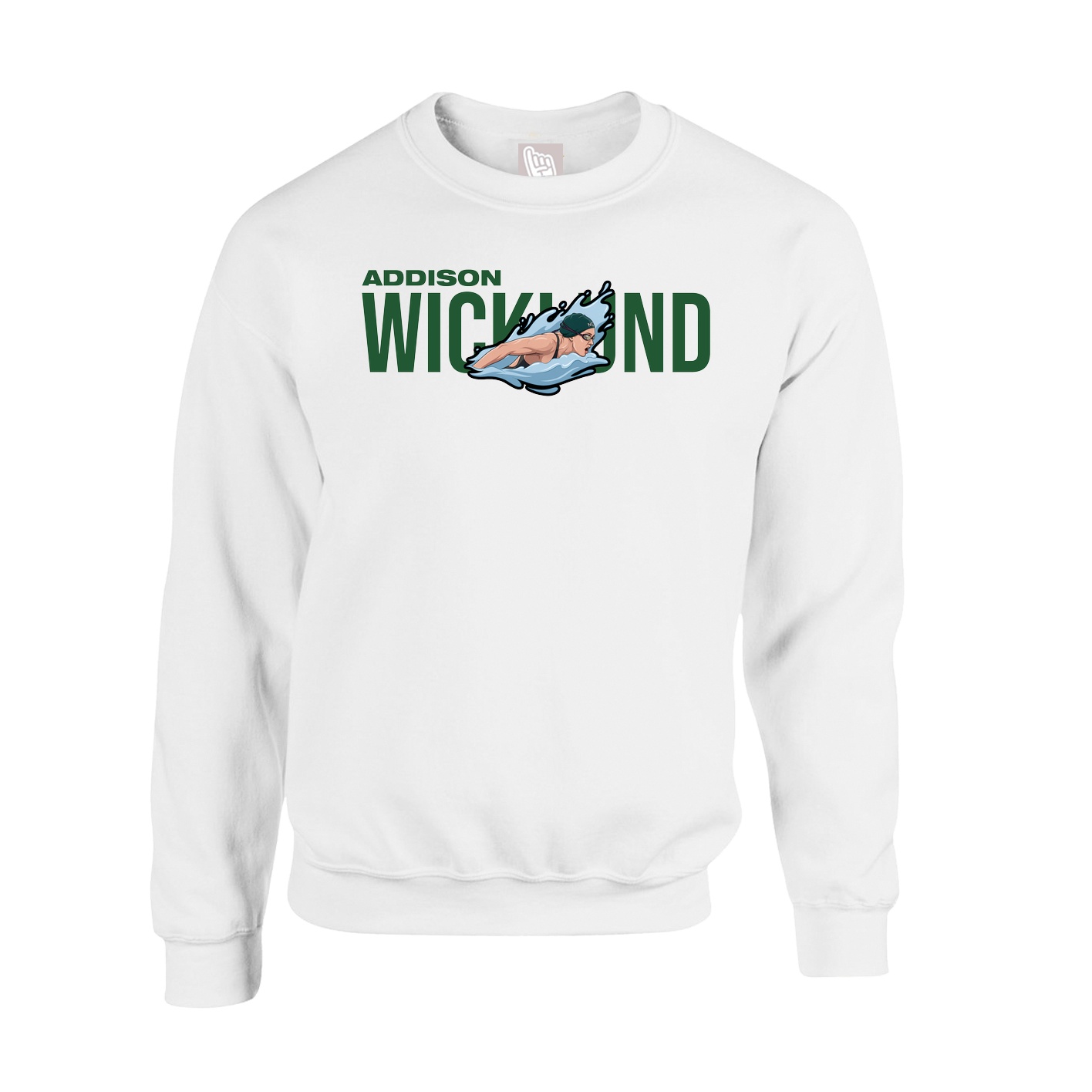 Fleece Crew — Player Name in White