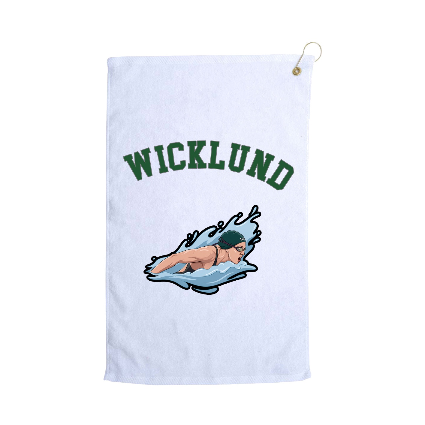 Golf Towel — Shirsey Arch in White