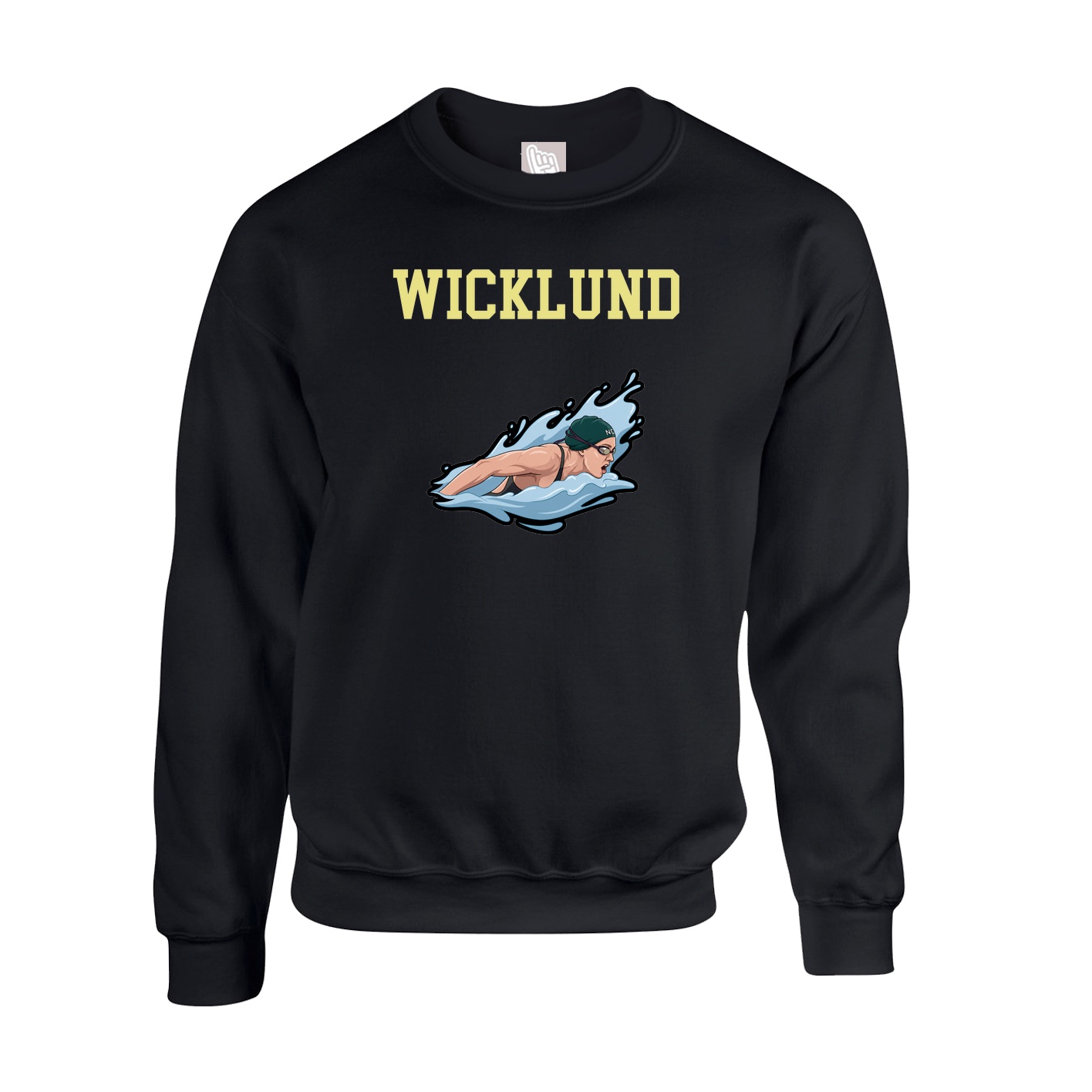 Fleece Crew — Shirsey in Black