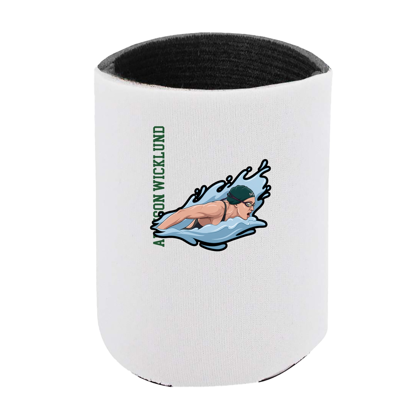 Can Holder — Name Vertical in White