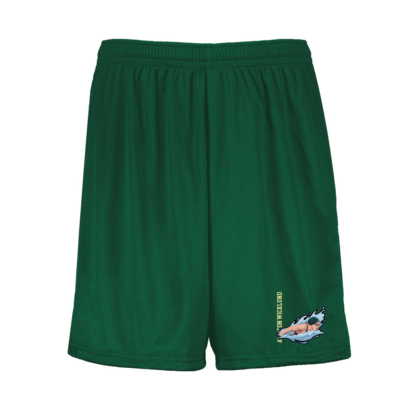 Shorts — Name Vertical in Green
