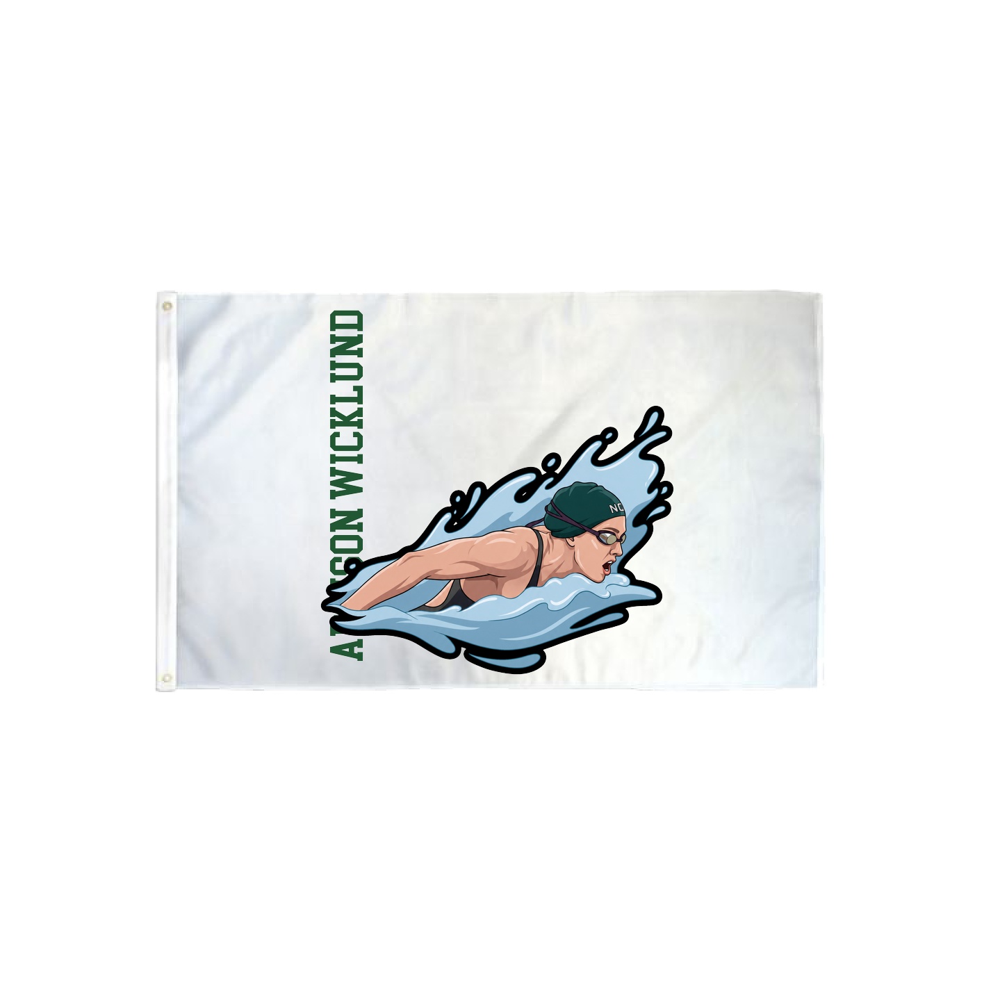 3x5 Flag — Name Vertical in Classic