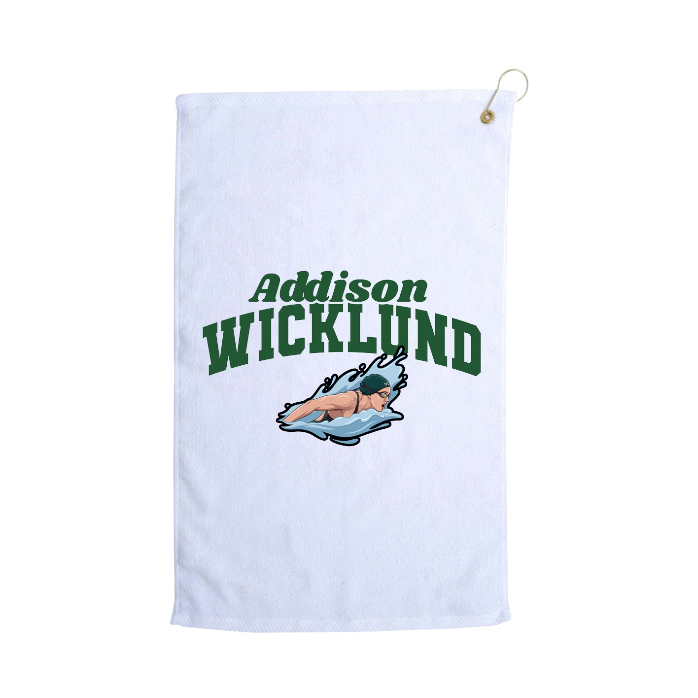Golf Towel — Signature Arch in White