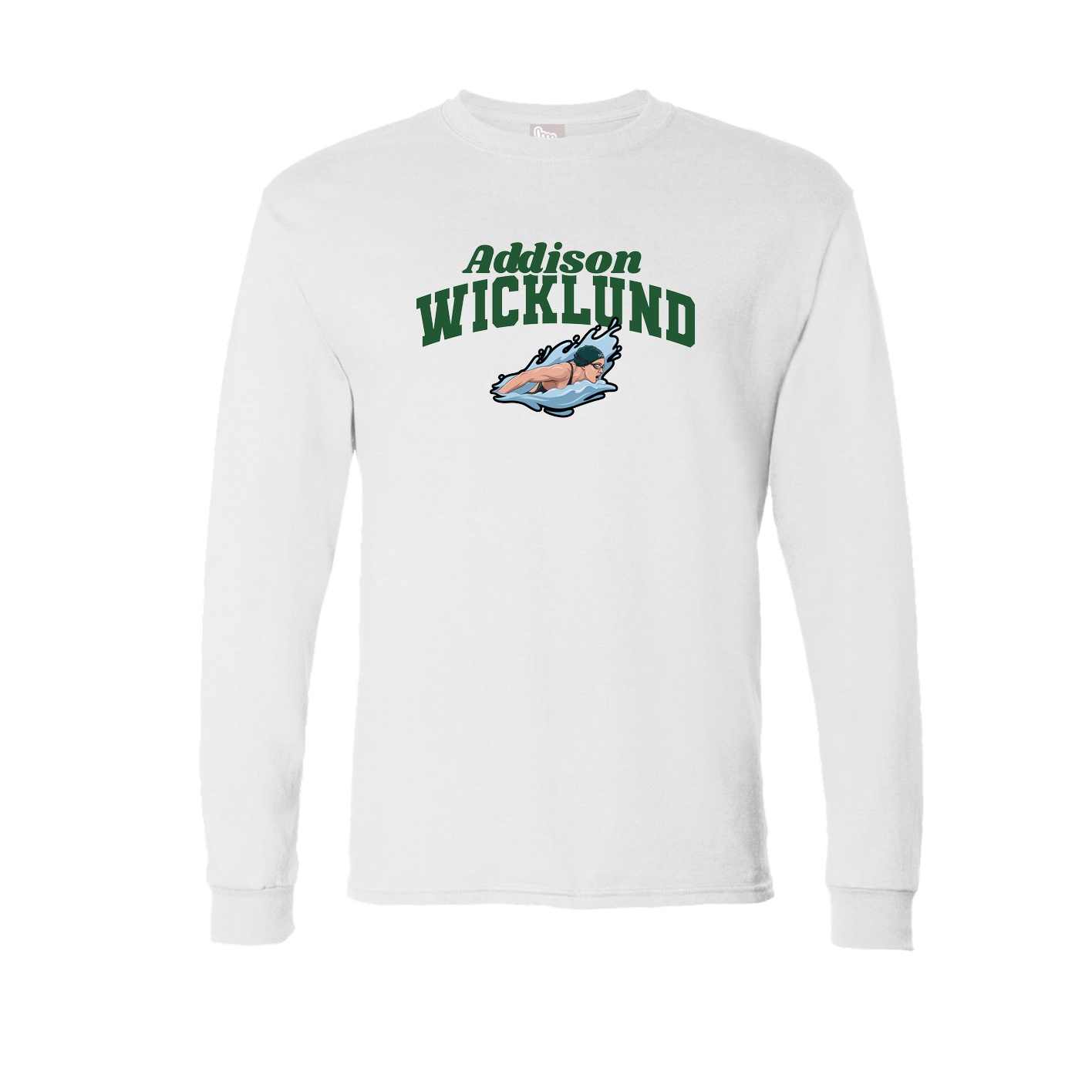 Long Sleeve Tee — Signature Arch in White
