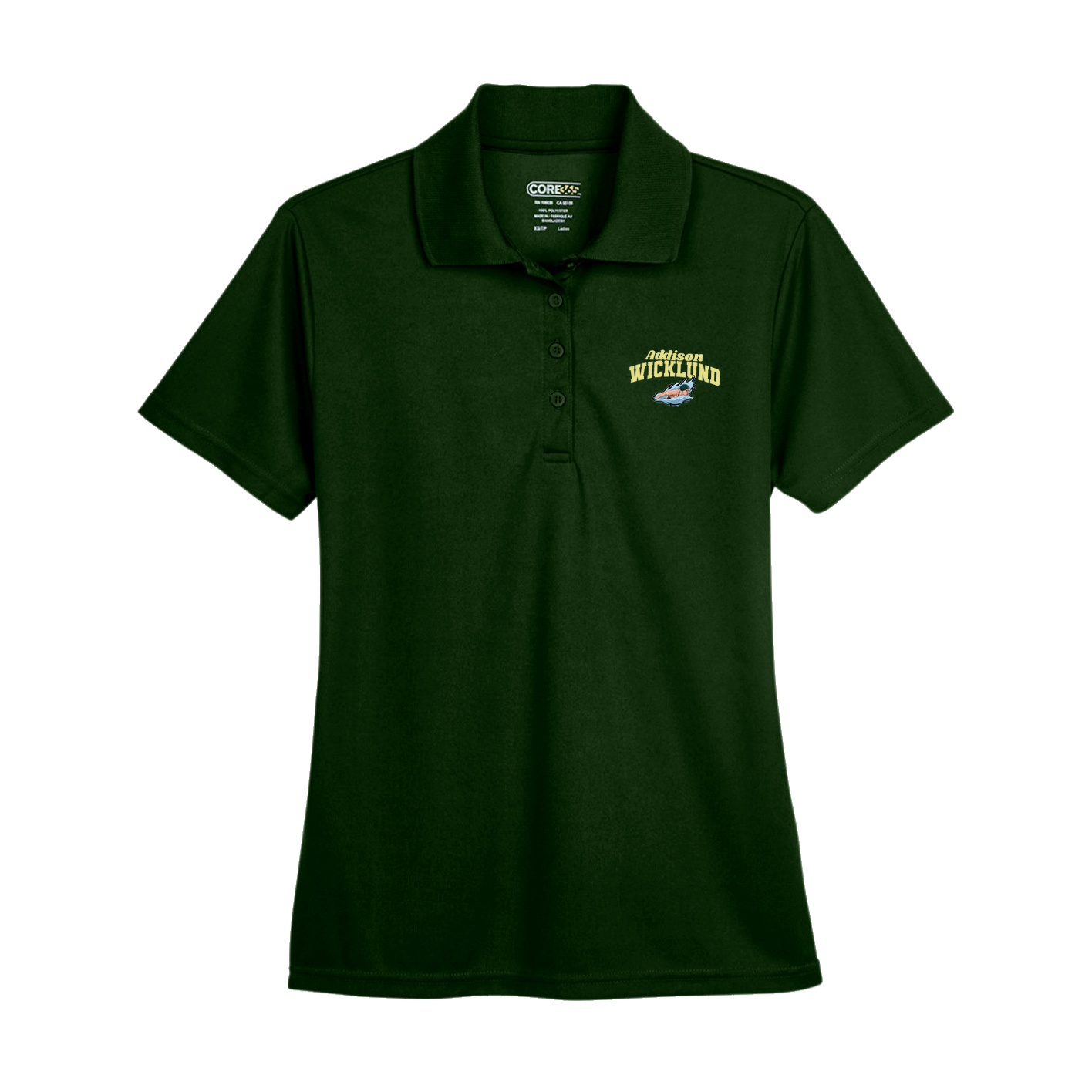 Womens Performance Polo — Signature Arch in Green