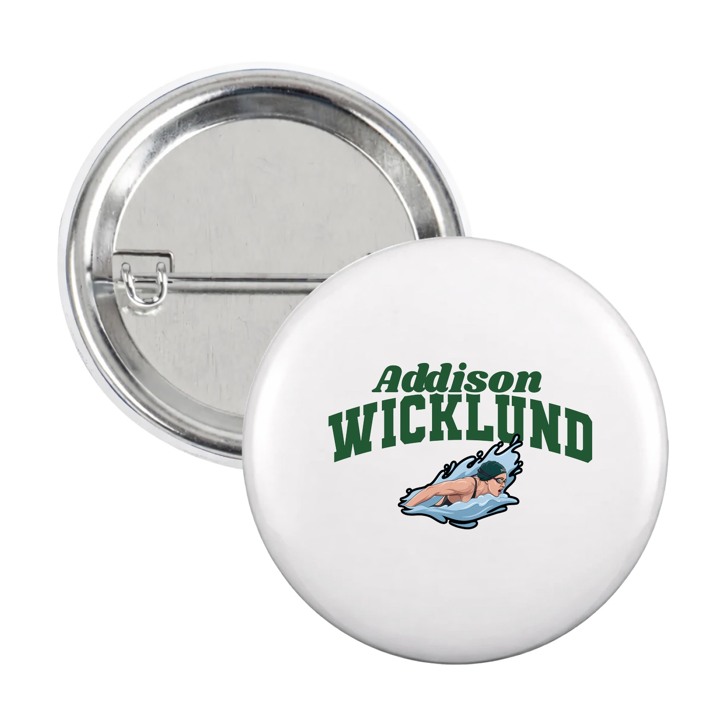 Game Day Button — Signature Arch in White