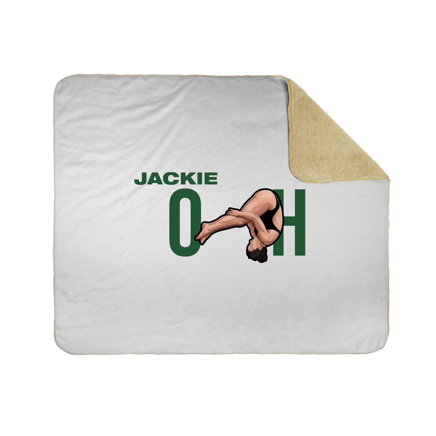 Throw Blanket — Player Name in White