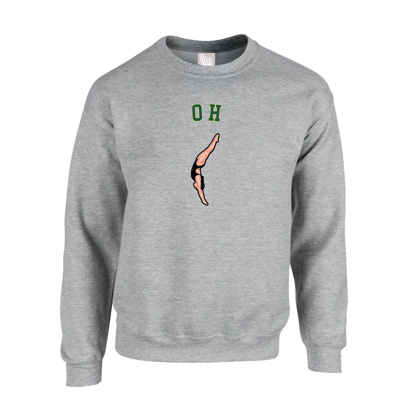 Fleece Crew — Shirsey Arch in Grey